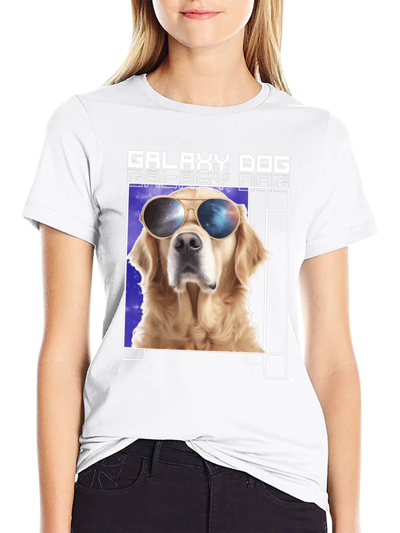 Galaxy Dog T-Shirt - Cool Canine in Space Shades