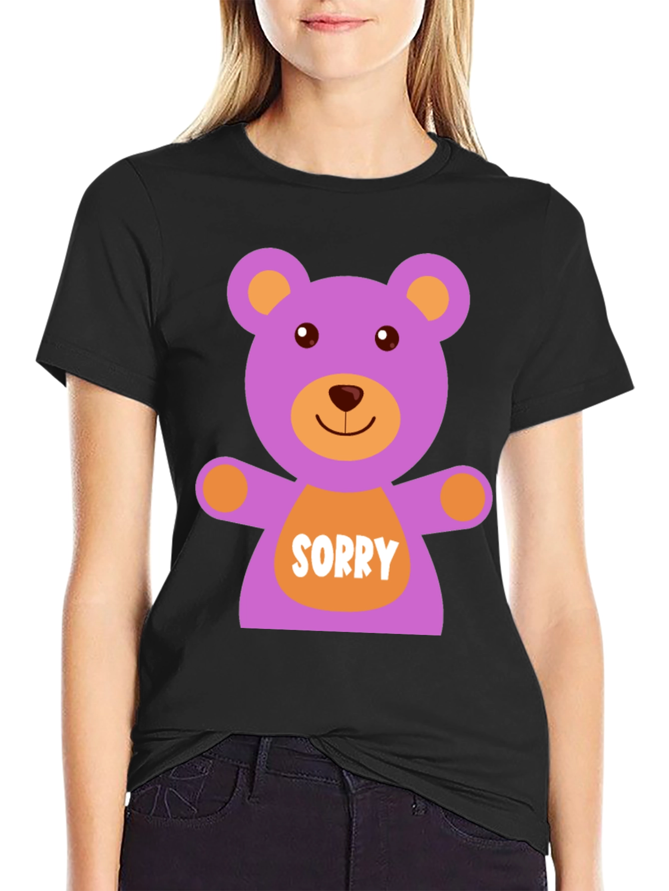 Sorry Bear Graphic T-Shirt - Cute Apology Gift