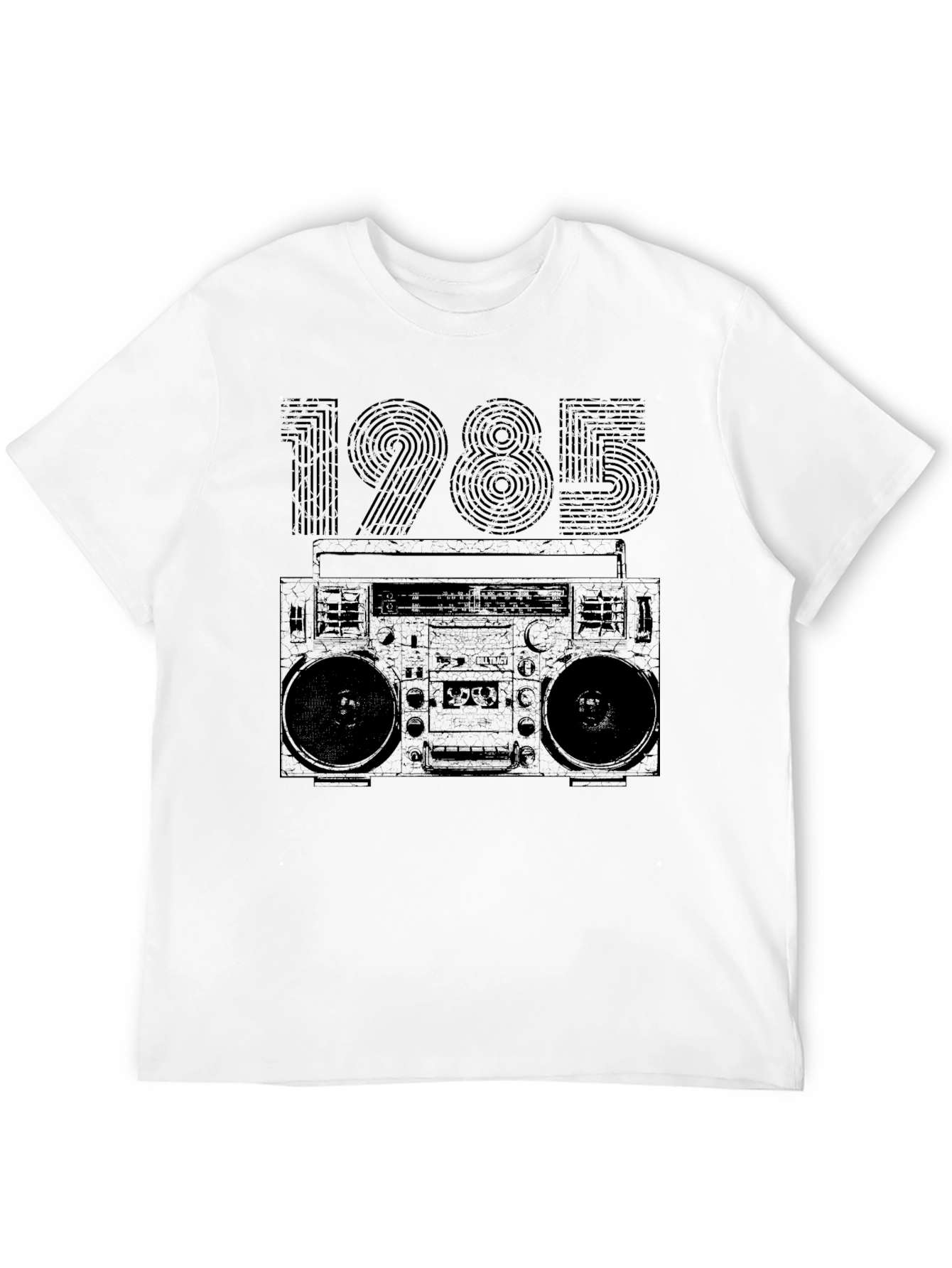 Retro 1985 Boombox T-Shirt - Classic 80s Style!