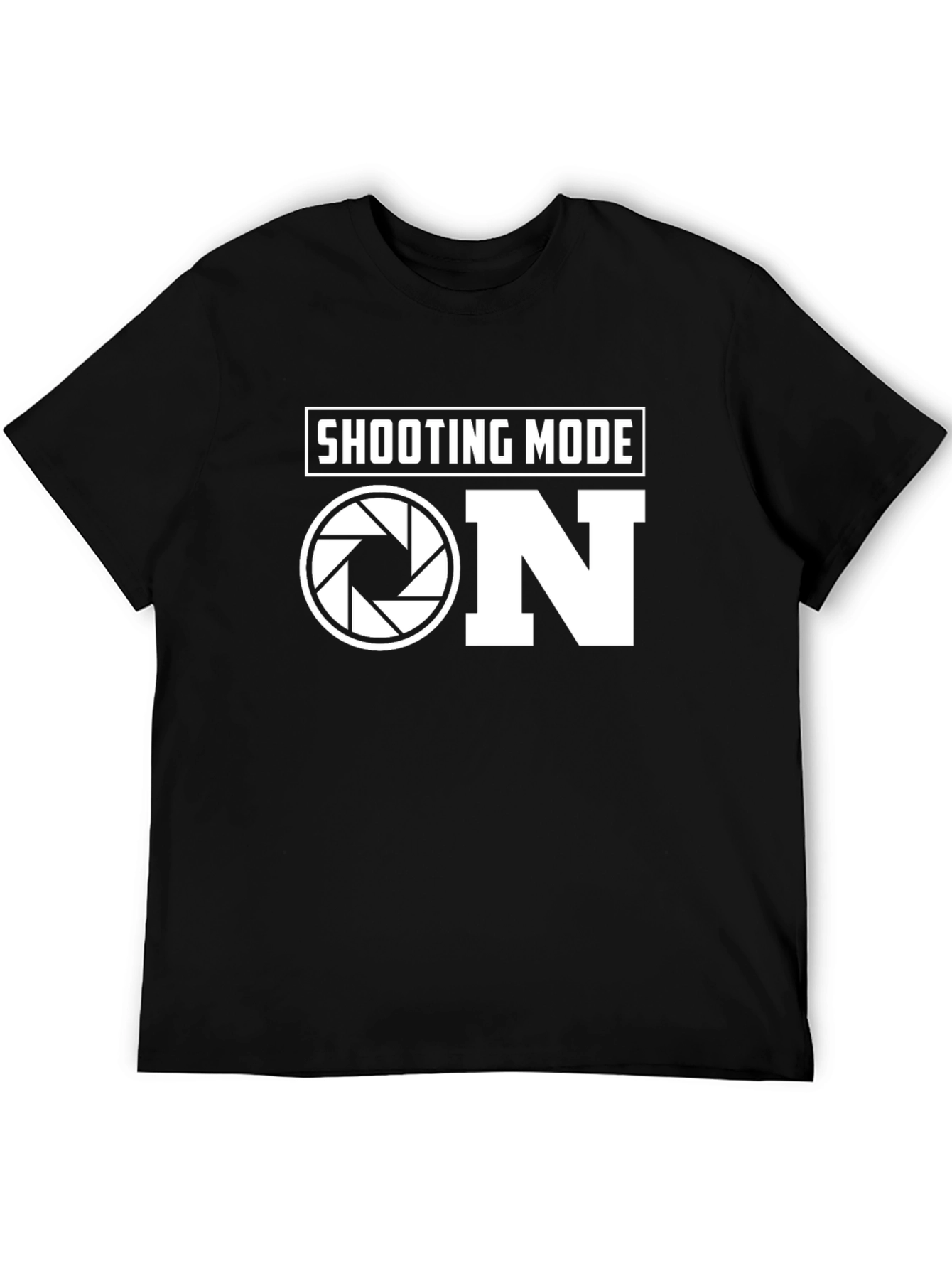 Shooting Mode ON Photography T-Shirt - Black