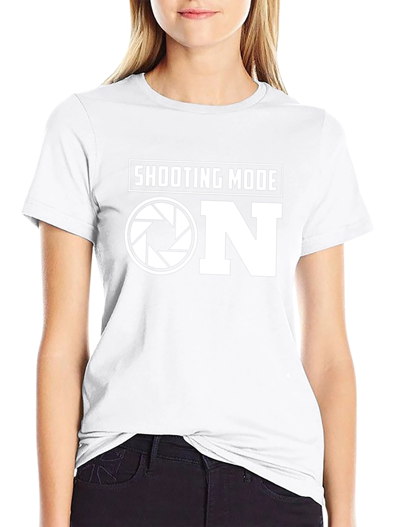 Shooting Mode ON Photography T-Shirt - Black