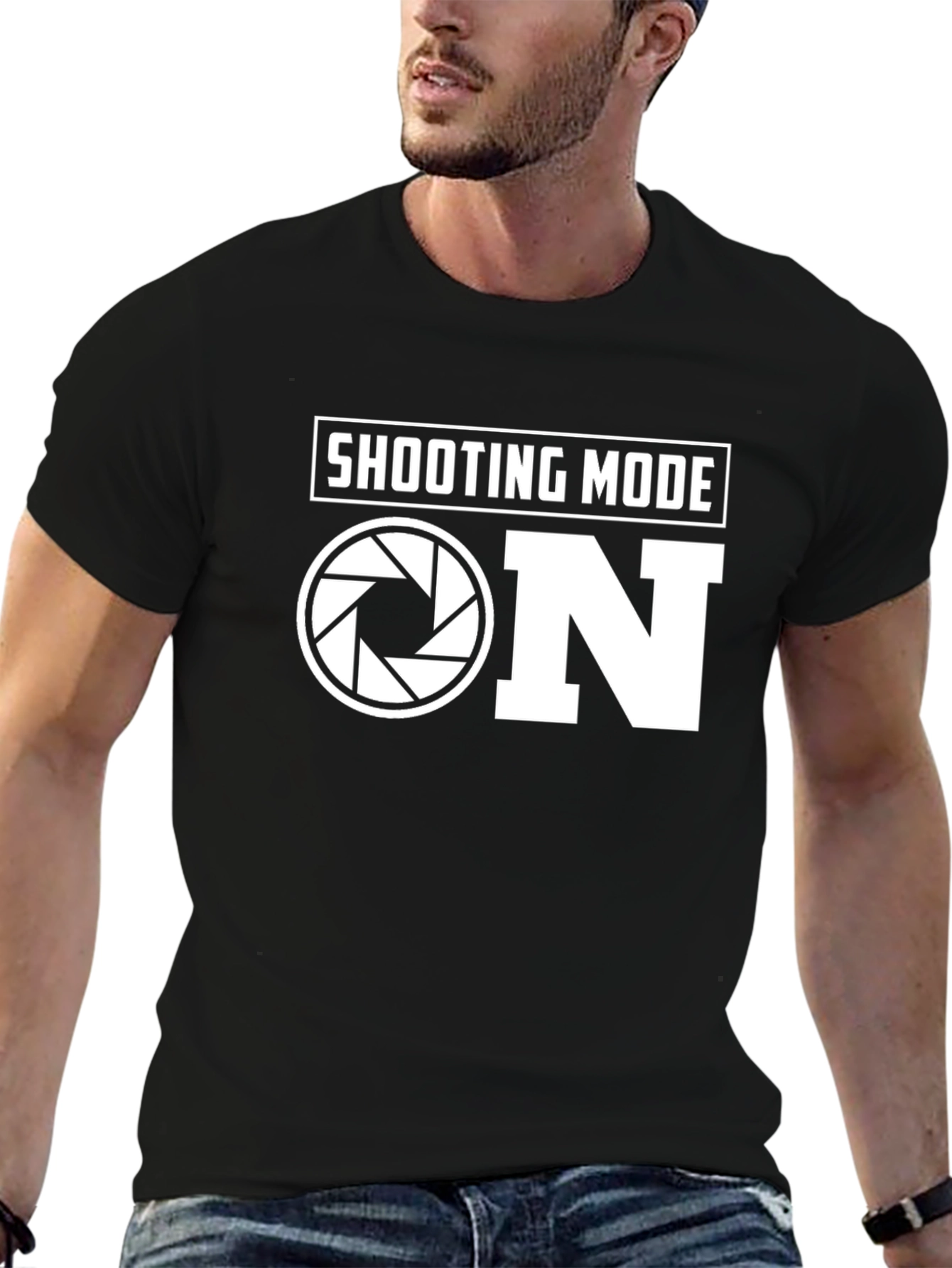 Shooting Mode ON Photography T-Shirt - Black