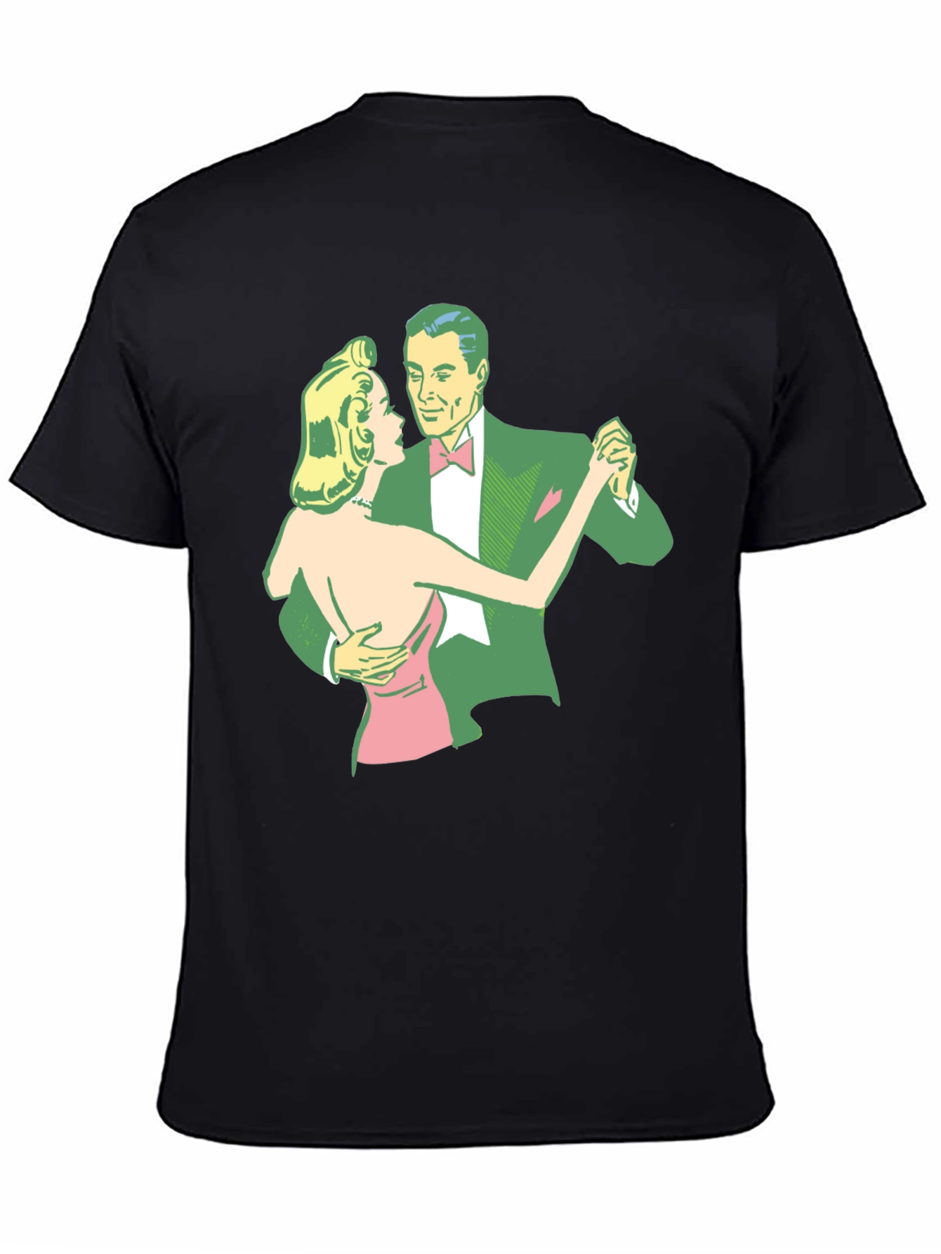 Retro Dance T-Shirt - Black Cotton Tee