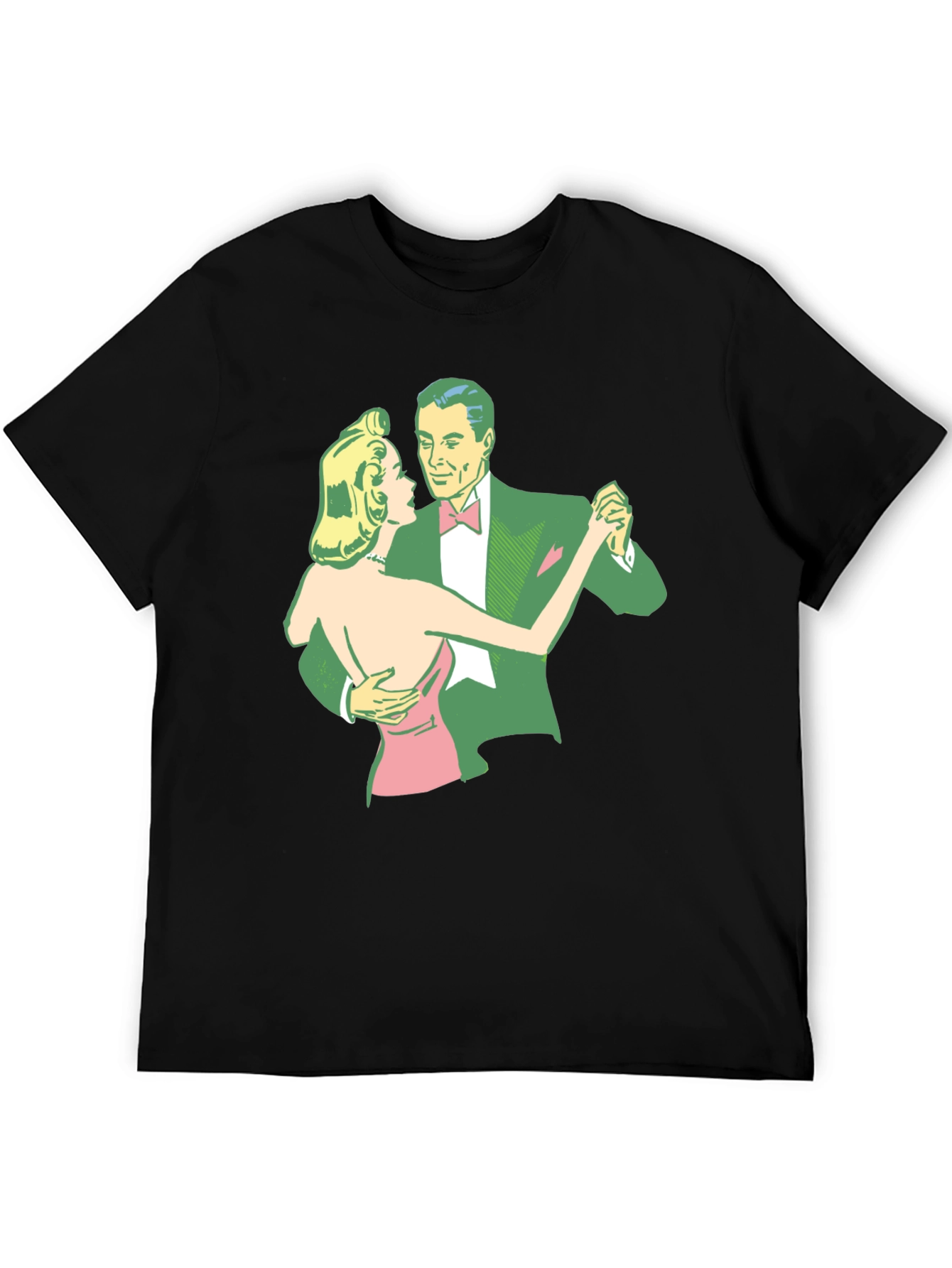 Retro Dance T-Shirt - Black Cotton Tee
