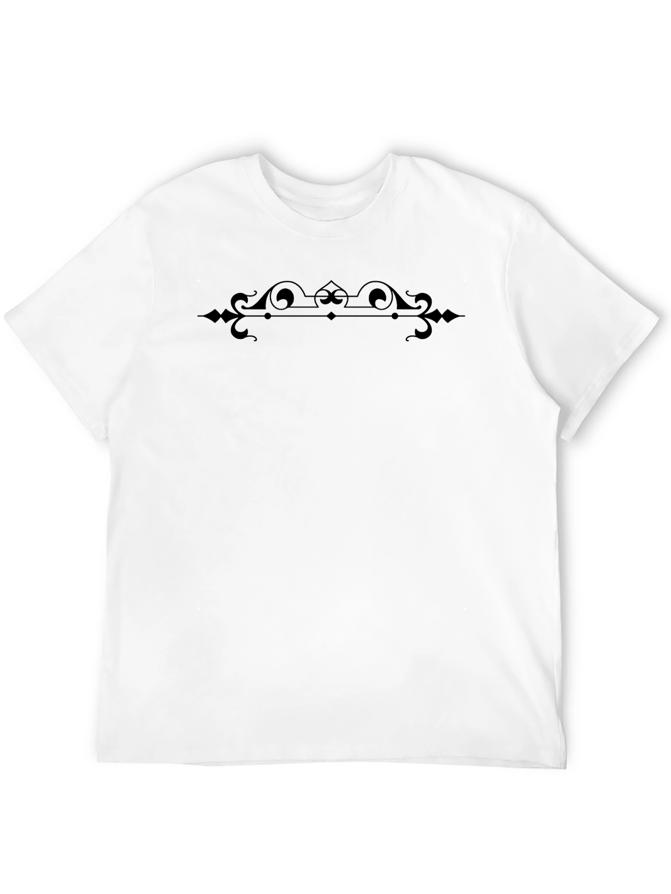 Elegant Black Embellished T-Shirt