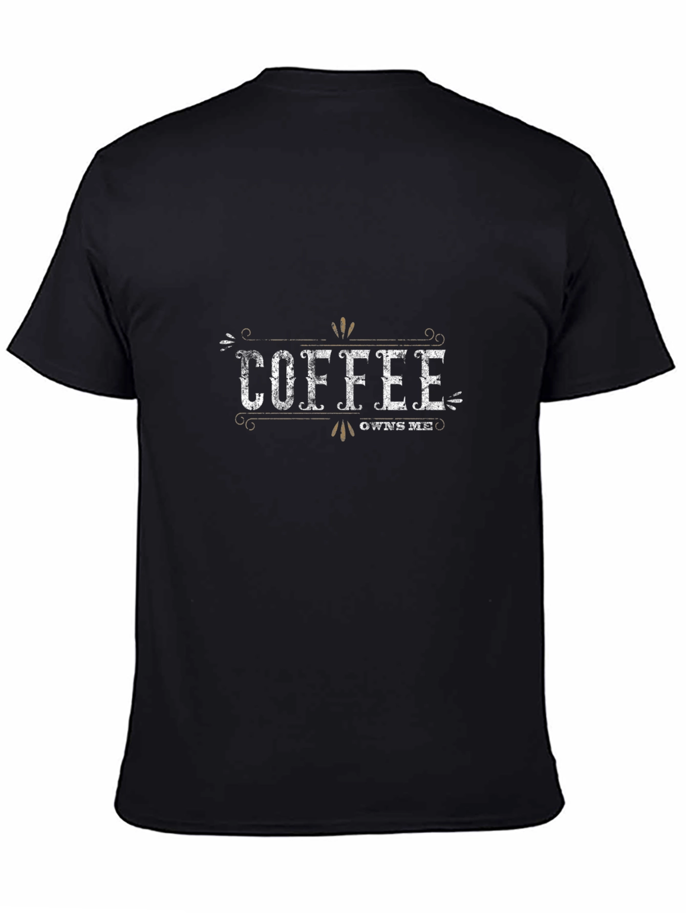 Coffee Owns Me Black T-Shirt