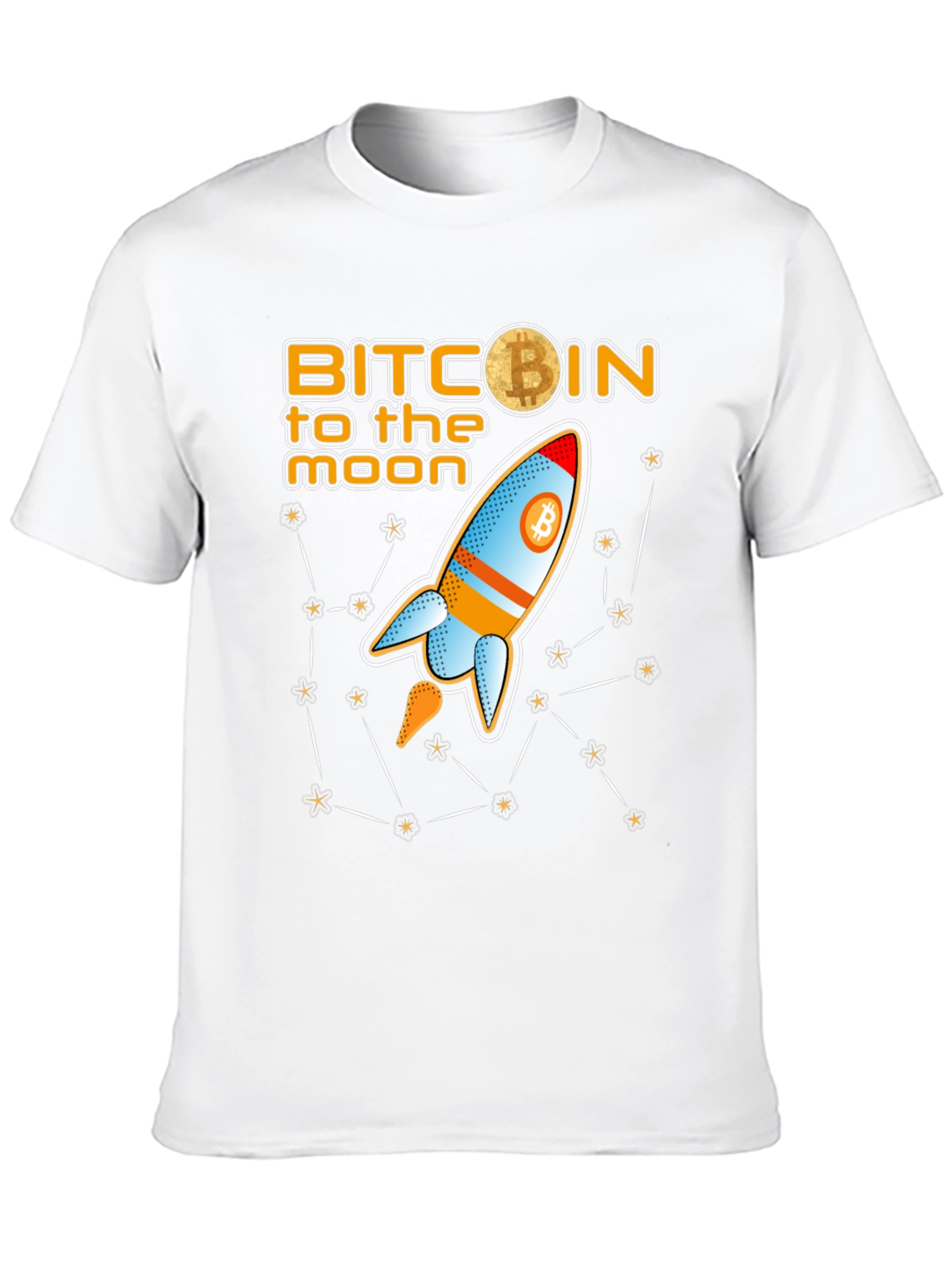 Bitcoin to the Moon Graphic T-Shirt