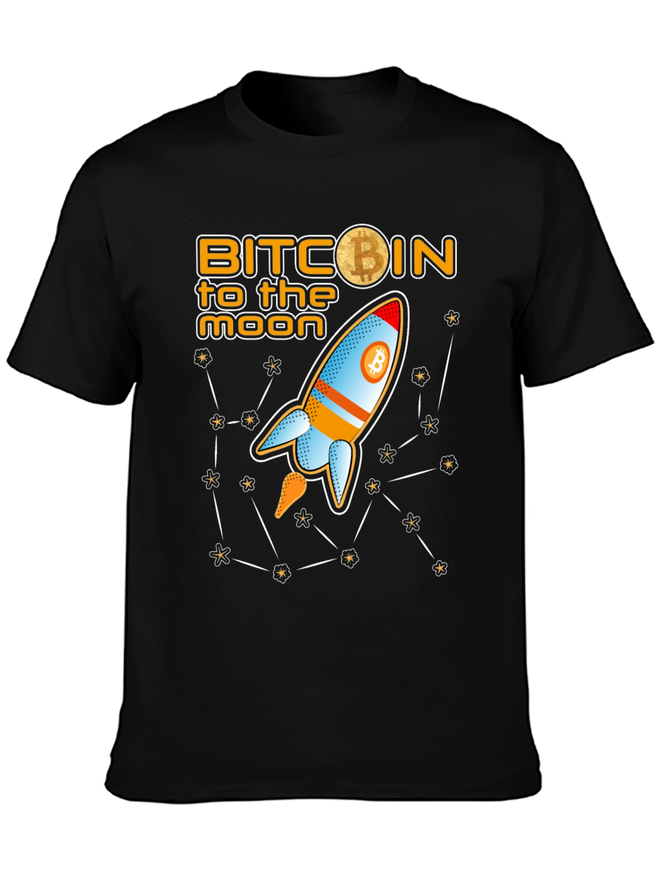 Bitcoin to the Moon Graphic T-Shirt