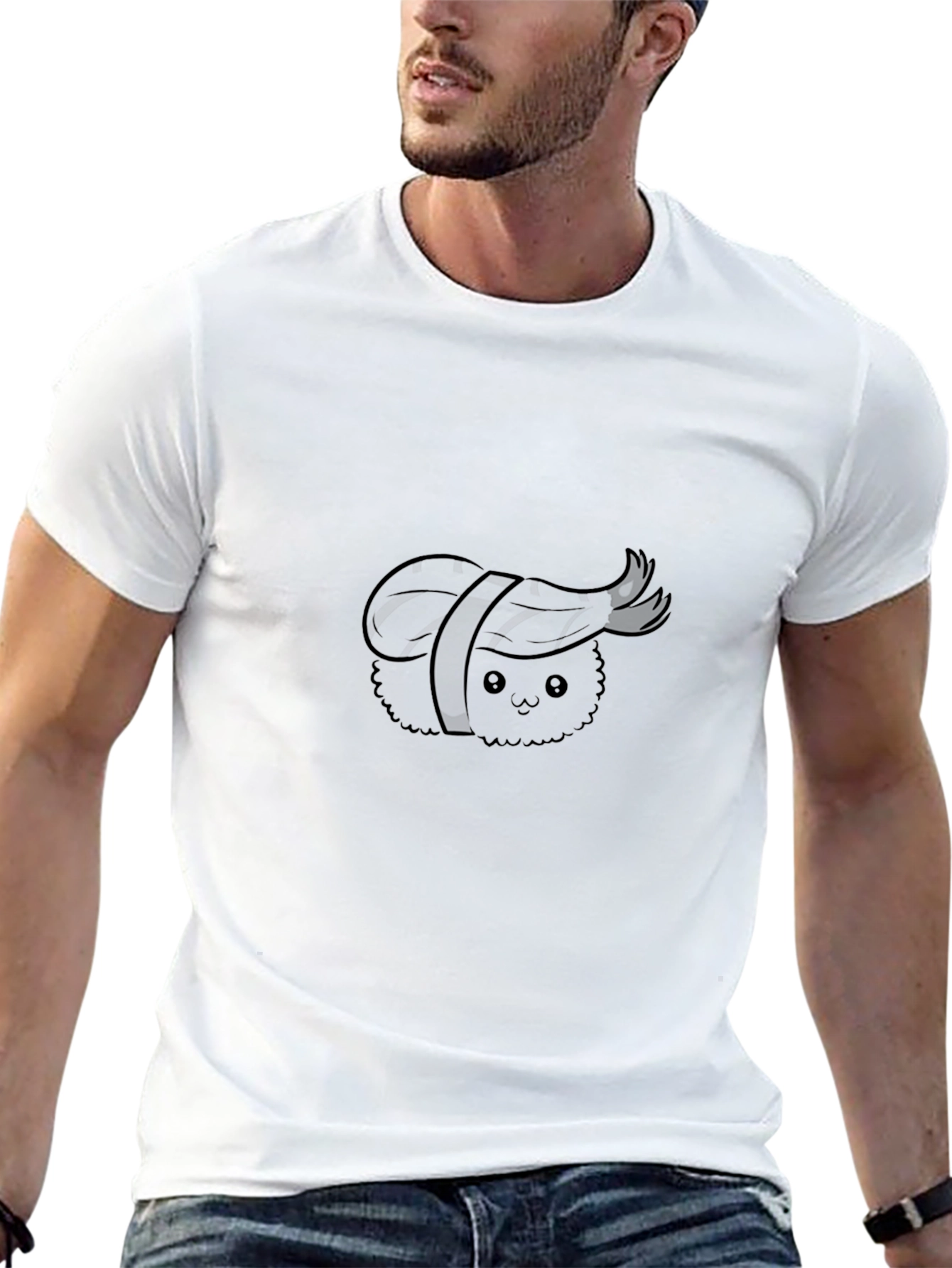 Sushi Lovers Black Graphic Tee
