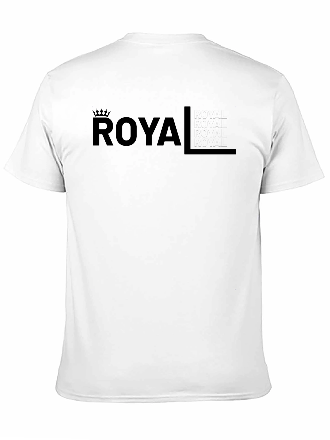 Royal Graphic Tee - Black Cotton T-Shirt