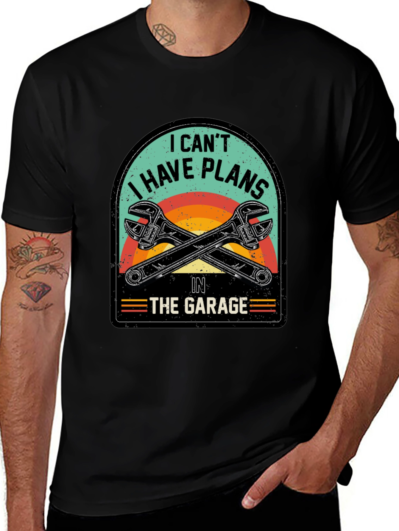 Garage Plans T-Shirt - Mechanic Humor Tee