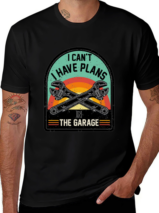 Garage Plans T-Shirt - Mechanic Humor Tee