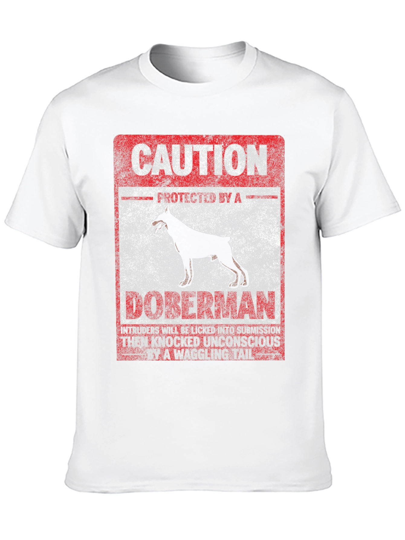 Caution Doberman Graphic Tee