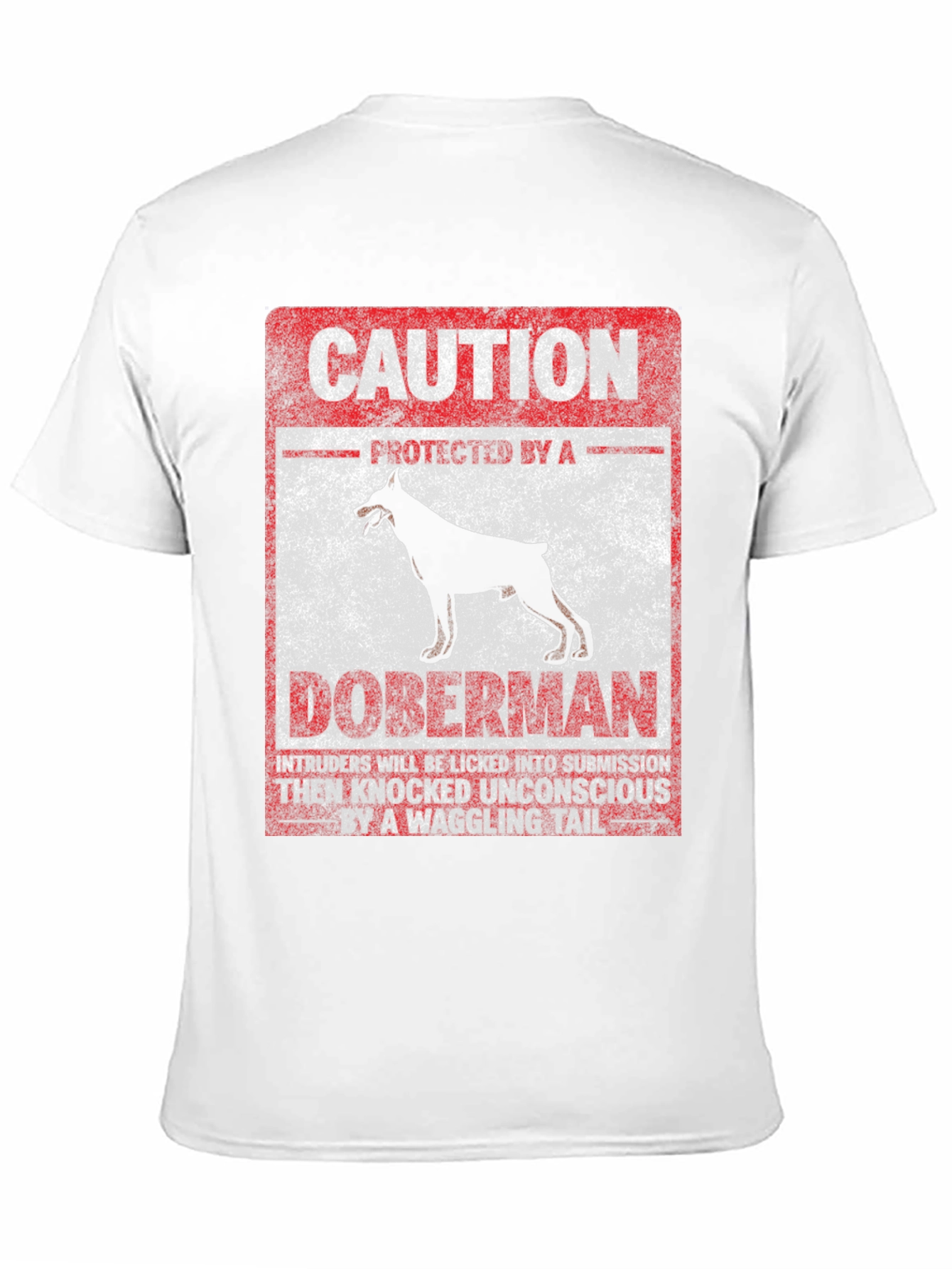 Caution Doberman Graphic Tee
