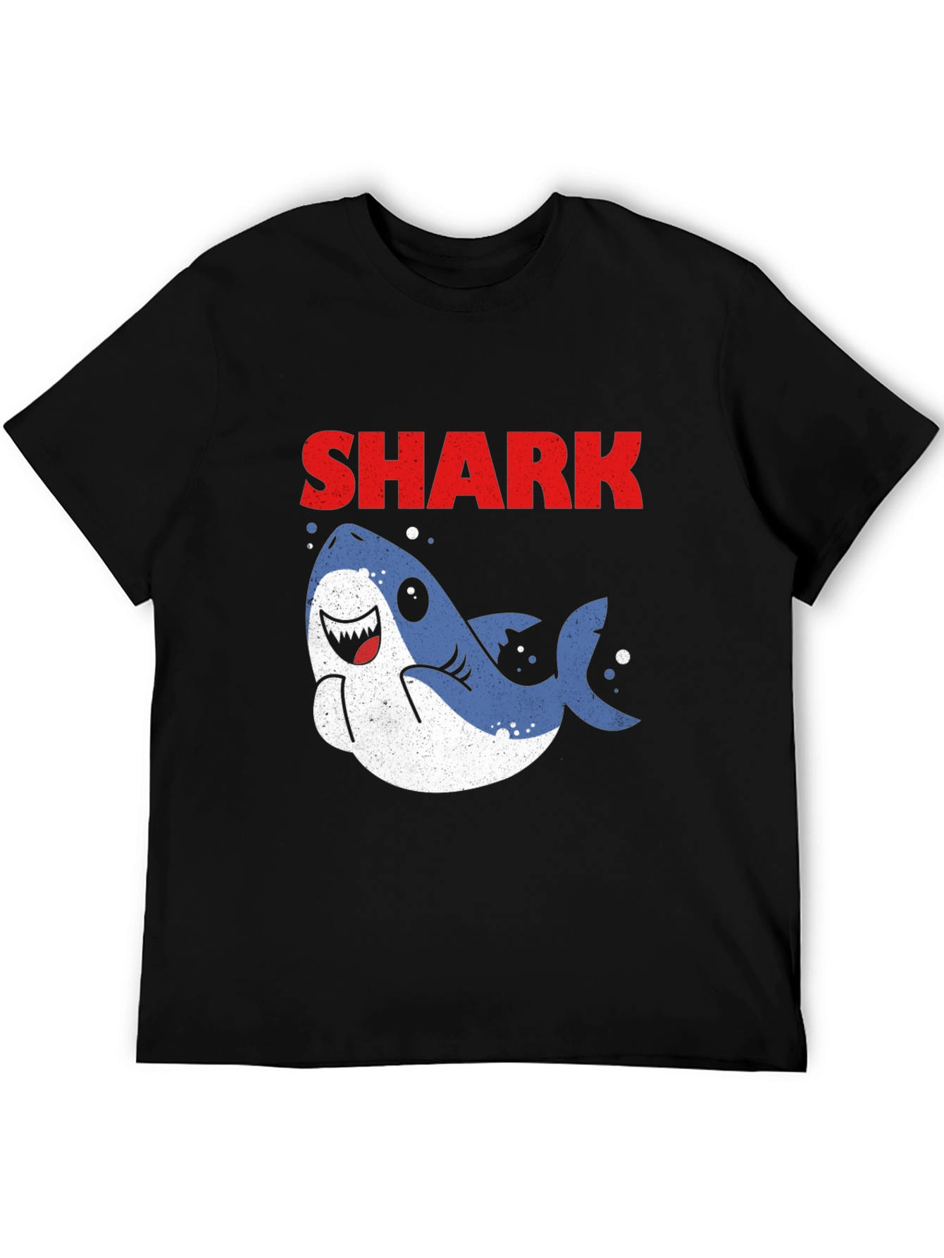 Cute Cartoon Shark Graphic T-Shirt
