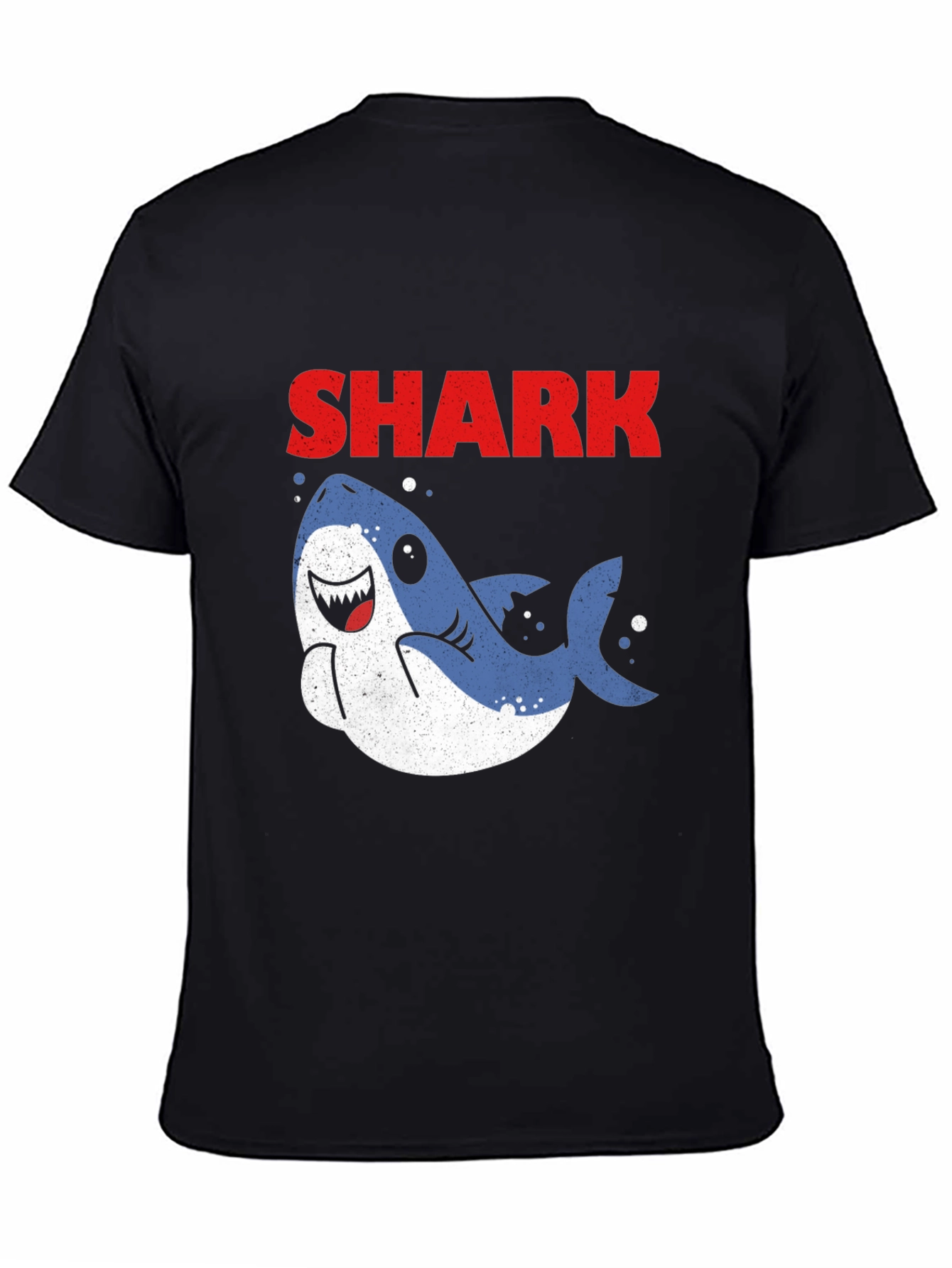 Cute Cartoon Shark Graphic T-Shirt