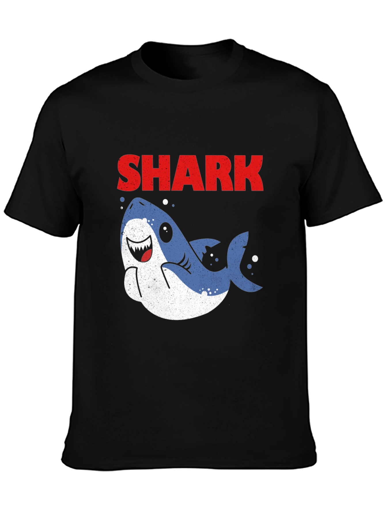 Cute Cartoon Shark Graphic T-Shirt