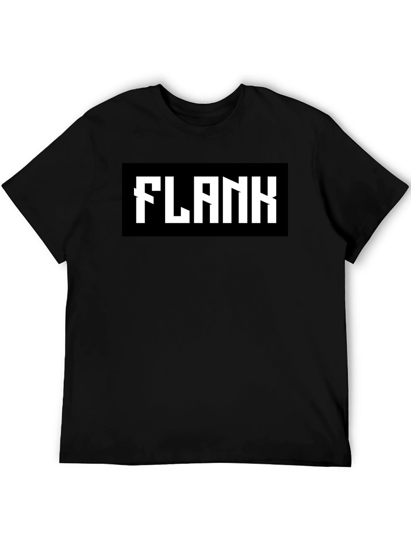 Black Flank Graphic Tee - Bold Statement Shirt