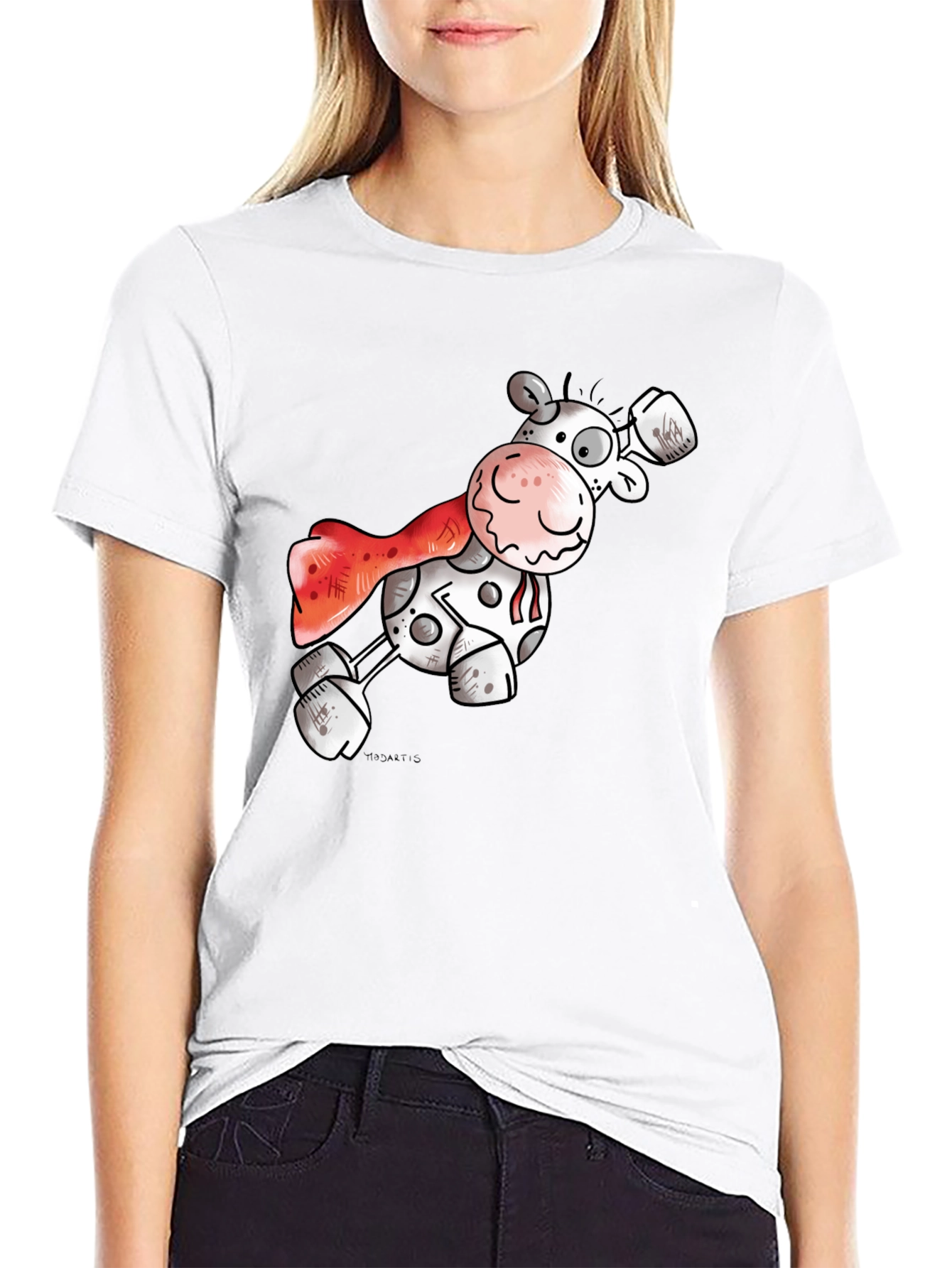 Super Cow T-Shirt: Funny Cartoon Hero Tee