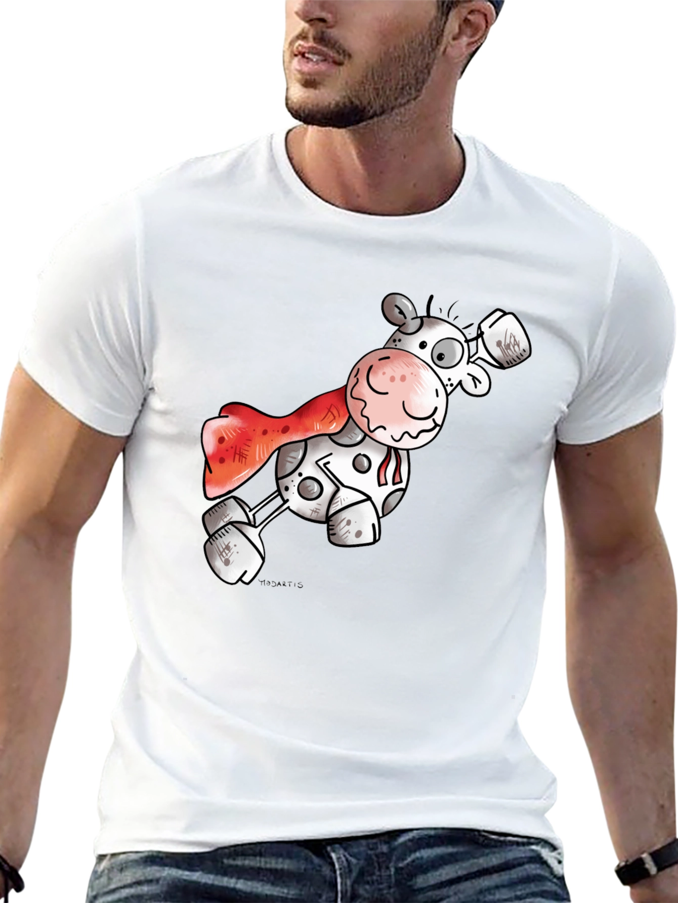Super Cow T-Shirt: Funny Cartoon Hero Tee