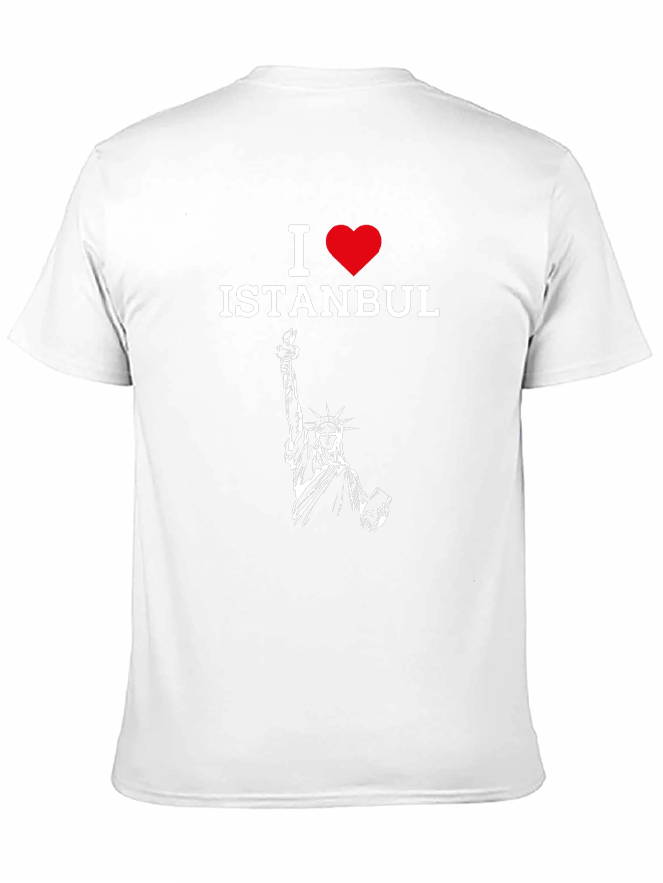 I Love Istanbul T-Shirt - Statue of Liberty Design