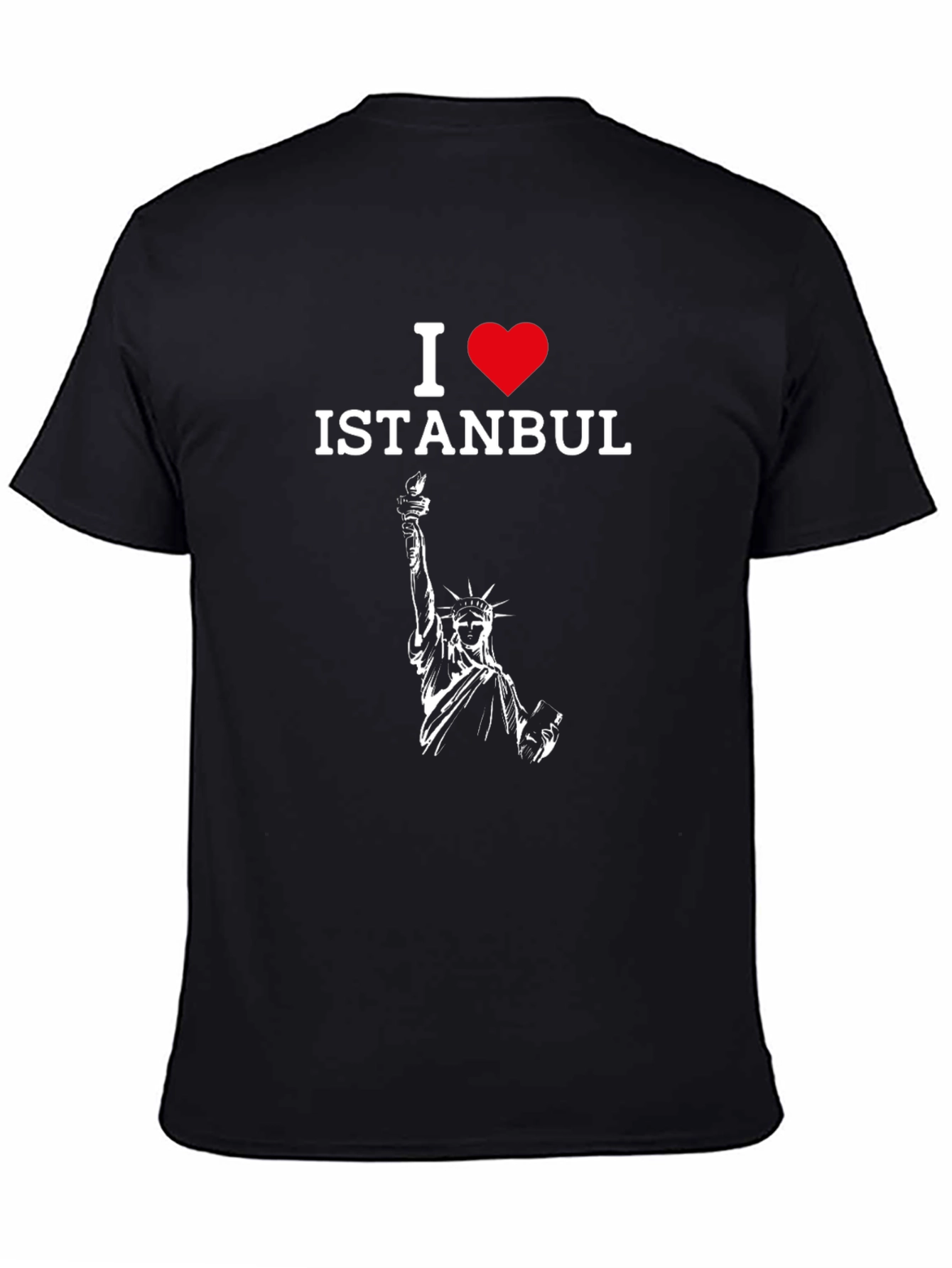 I Love Istanbul T-Shirt - Statue of Liberty Design