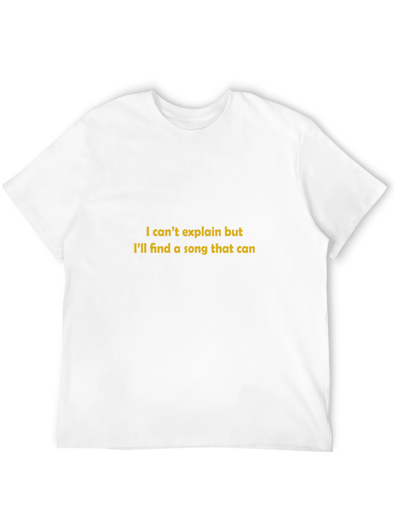 Song Lyric T-Shirt - I Cant Explain