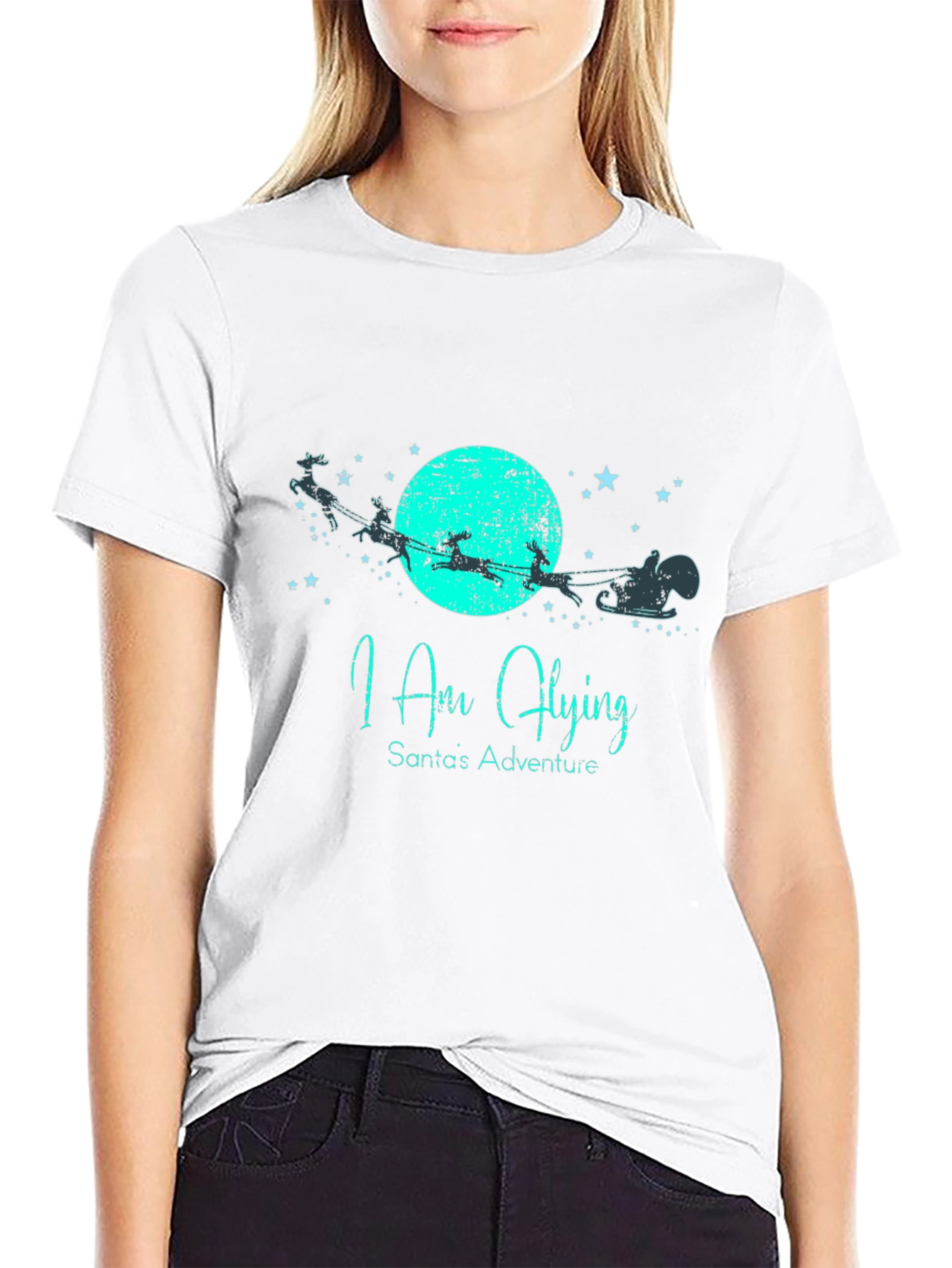 Santas Adventure Tee - I Am Flying Christmas Shirt