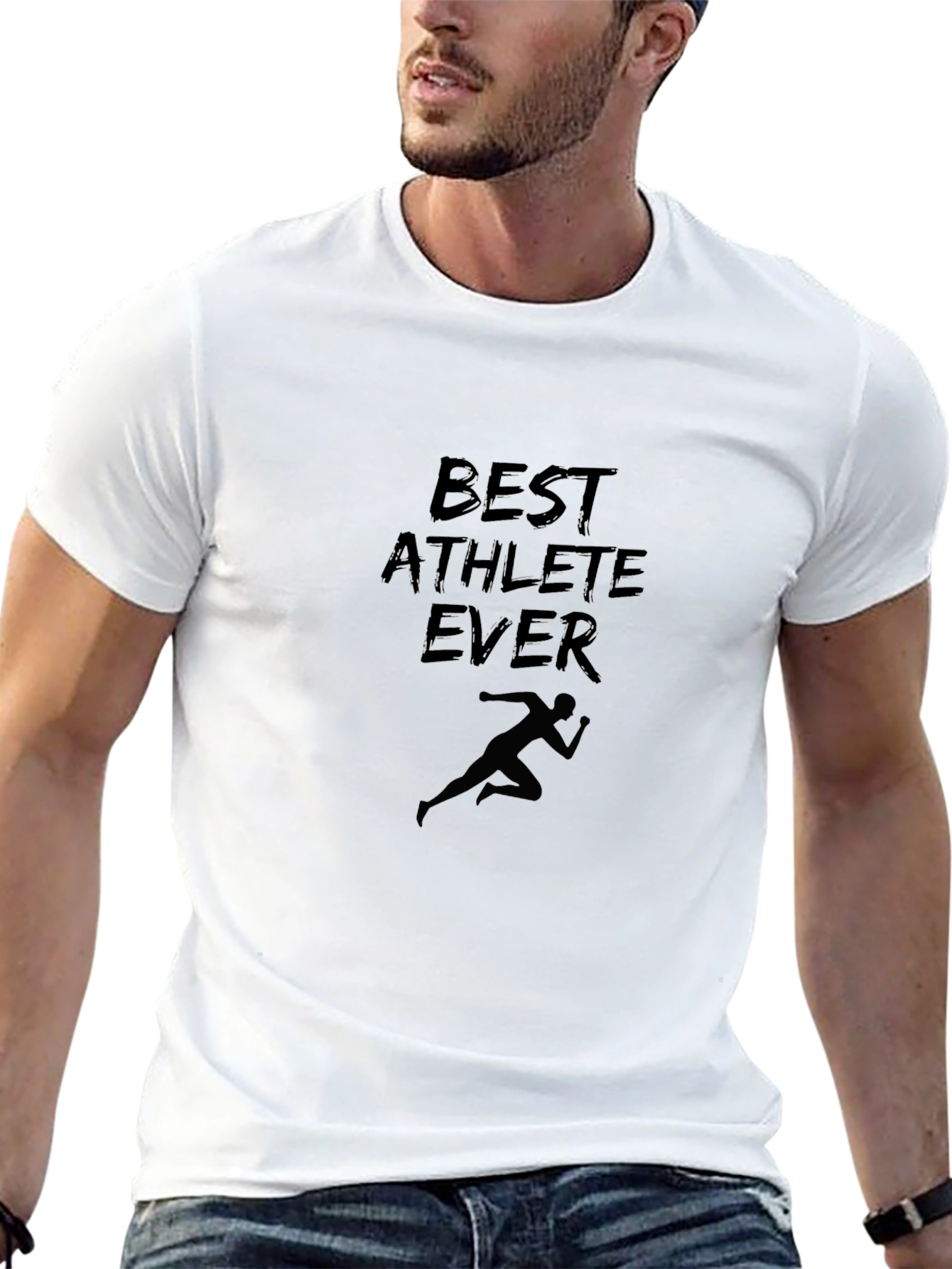 Best Athlete Ever Black T-Shirt