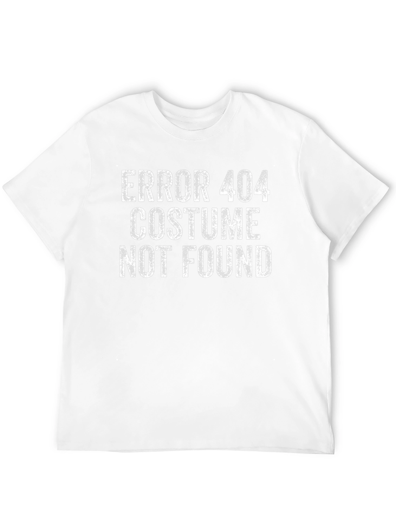 Error 404 Costume Not Found Black T-Shirt