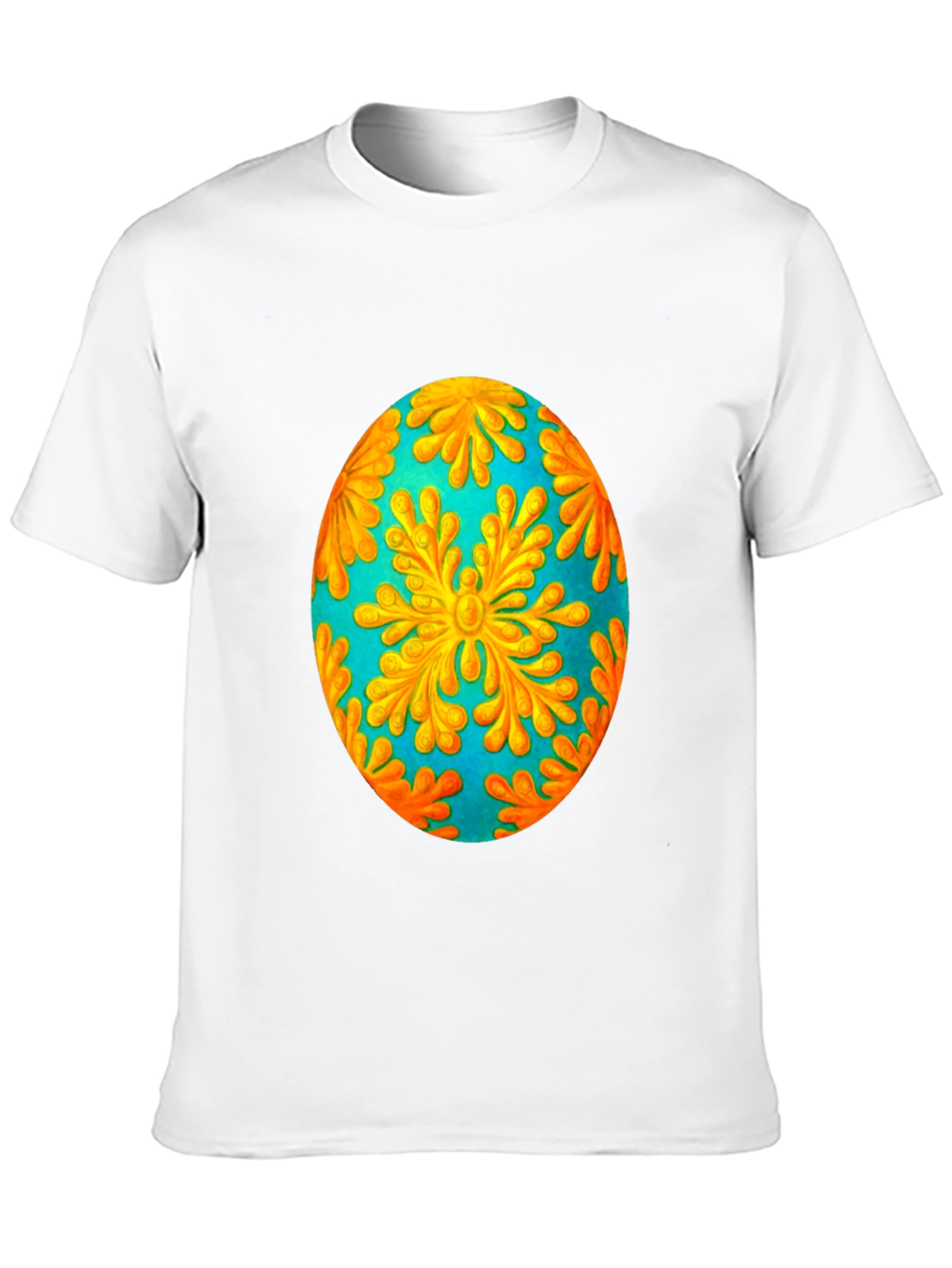 Floral Easter Egg Graphic Tee - Black