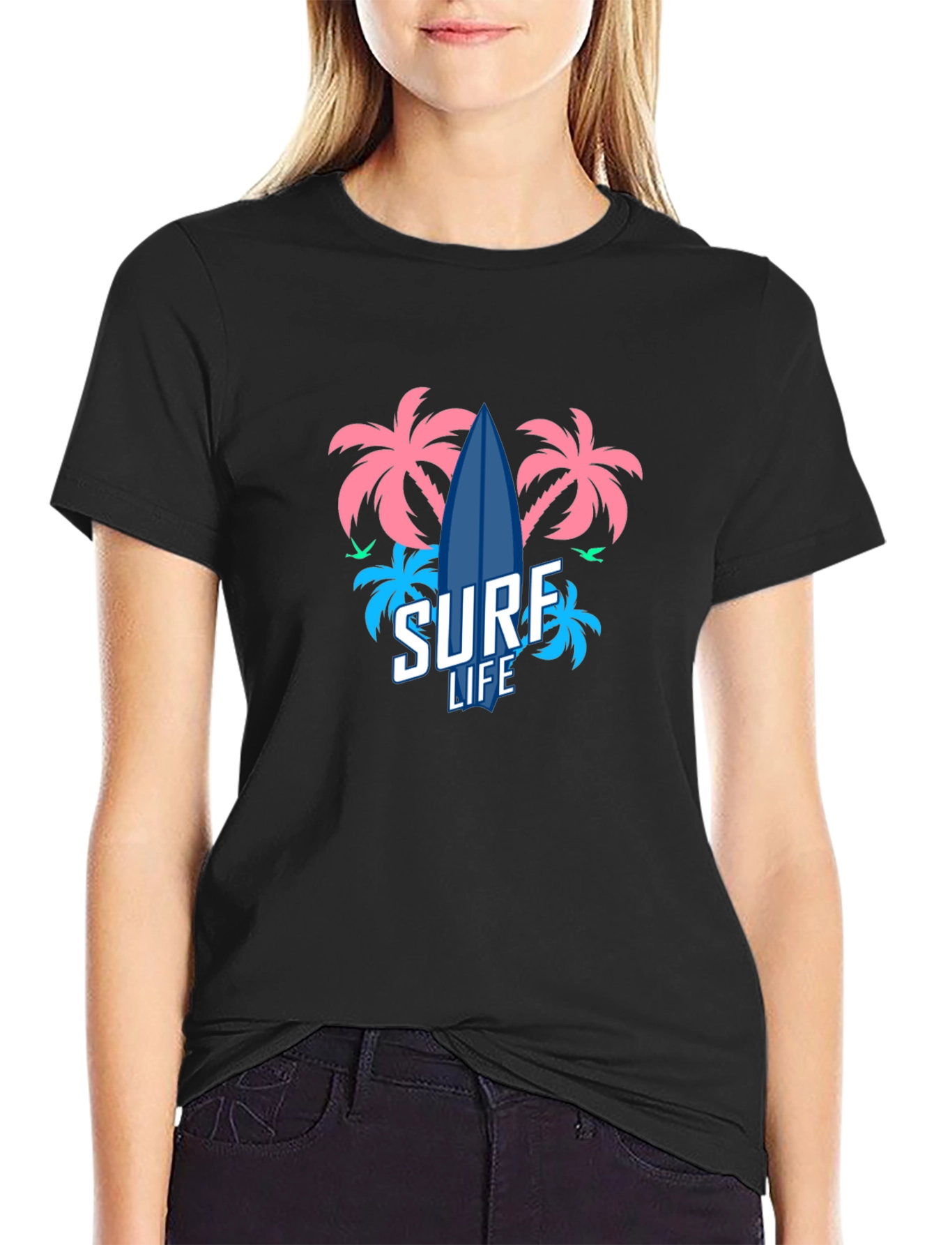 Surf Life Graphic Tee - Tropical Vibes