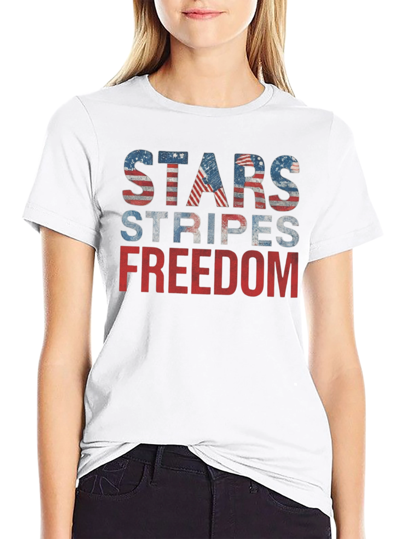 Stars Stripes Freedom Graphic Tee