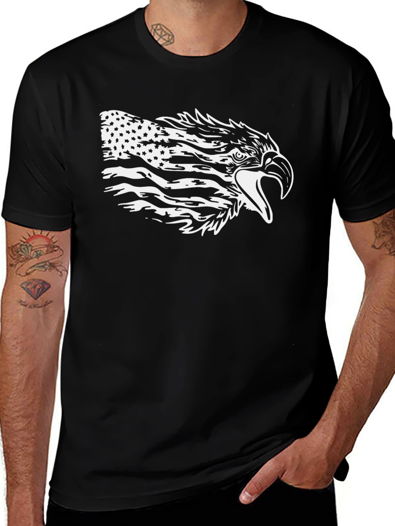 American Eagle Flag Graphic T-Shirt
