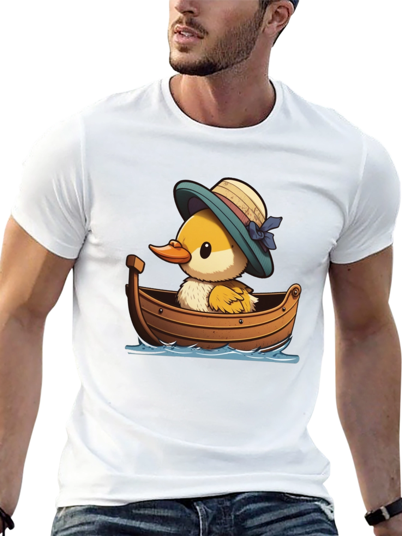 Duckling in Boat Graphic Tee