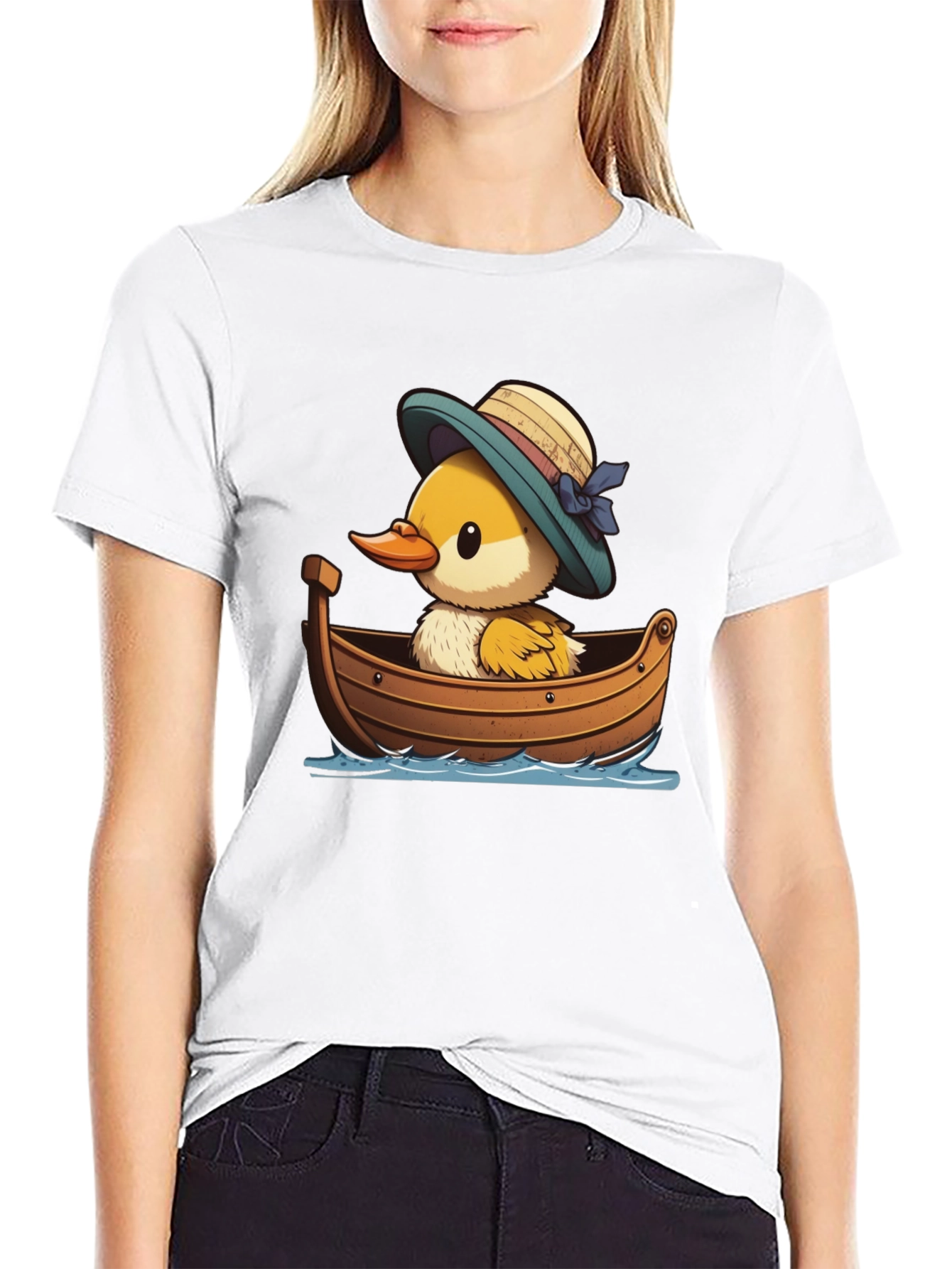 Duckling in Boat Graphic Tee