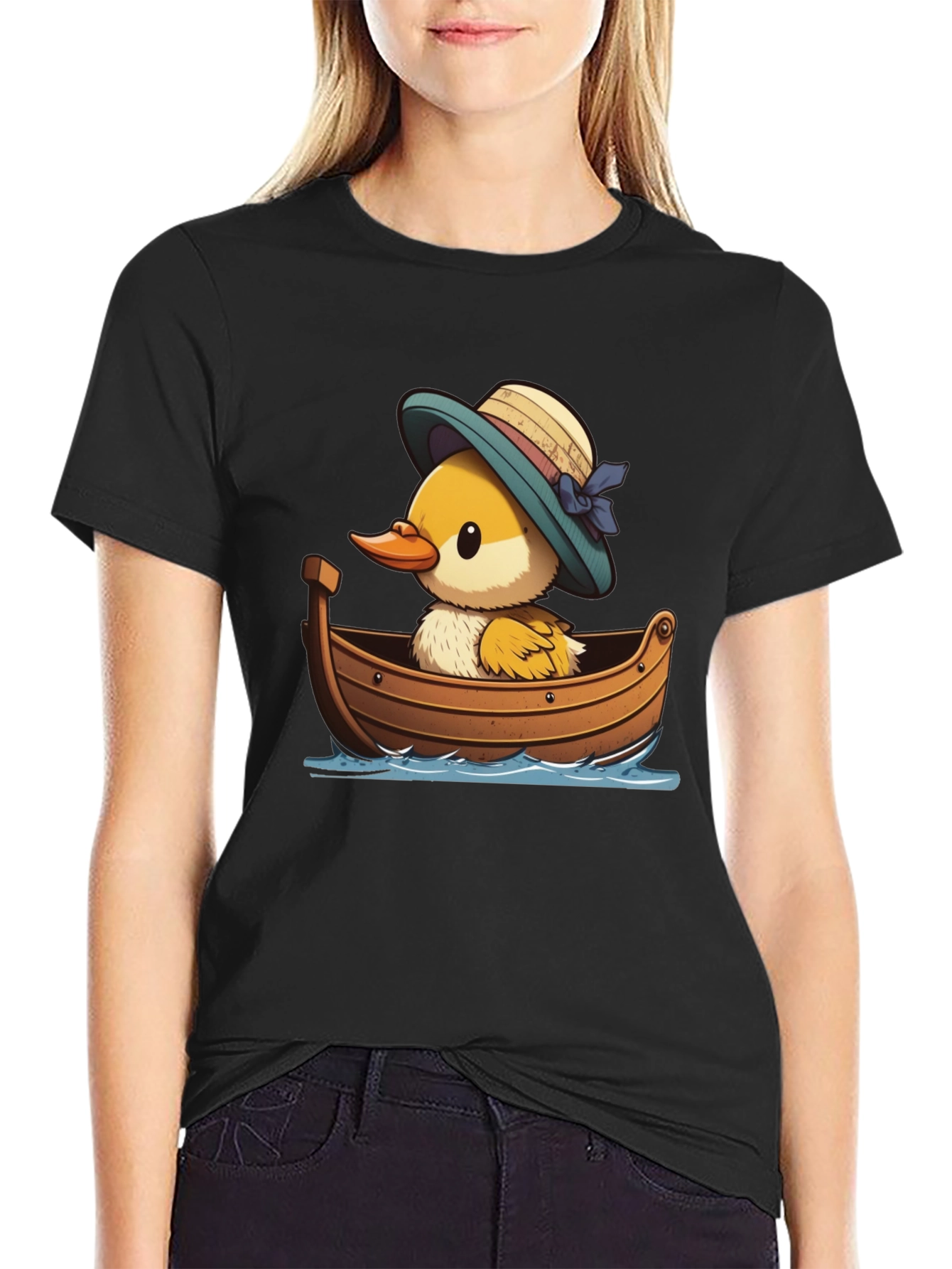 Duckling in Boat Graphic Tee