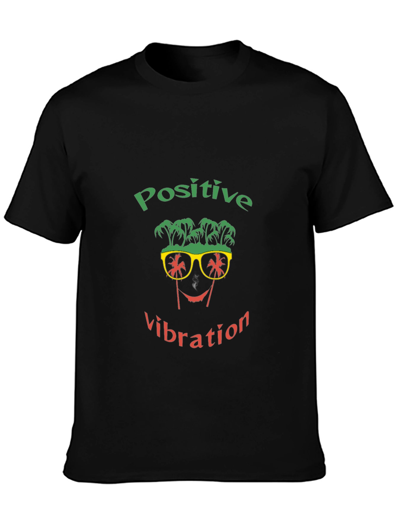 Positive Vibration Graphic T-Shirt - Black
