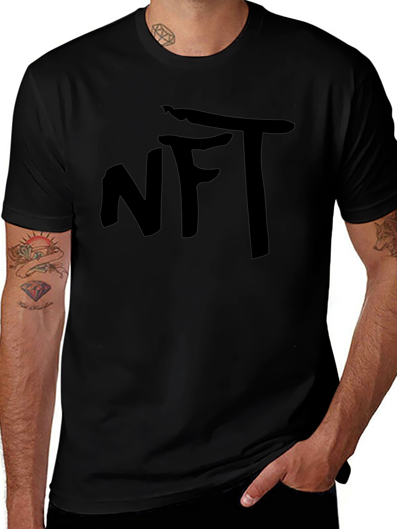 NFT T-Shirt - Black - Crypto Fashion