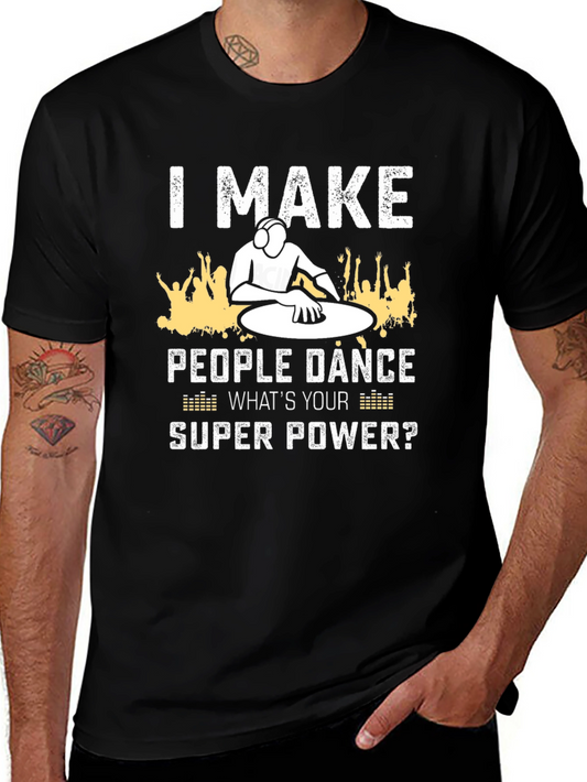DJ Super Power Graphic T-Shirt