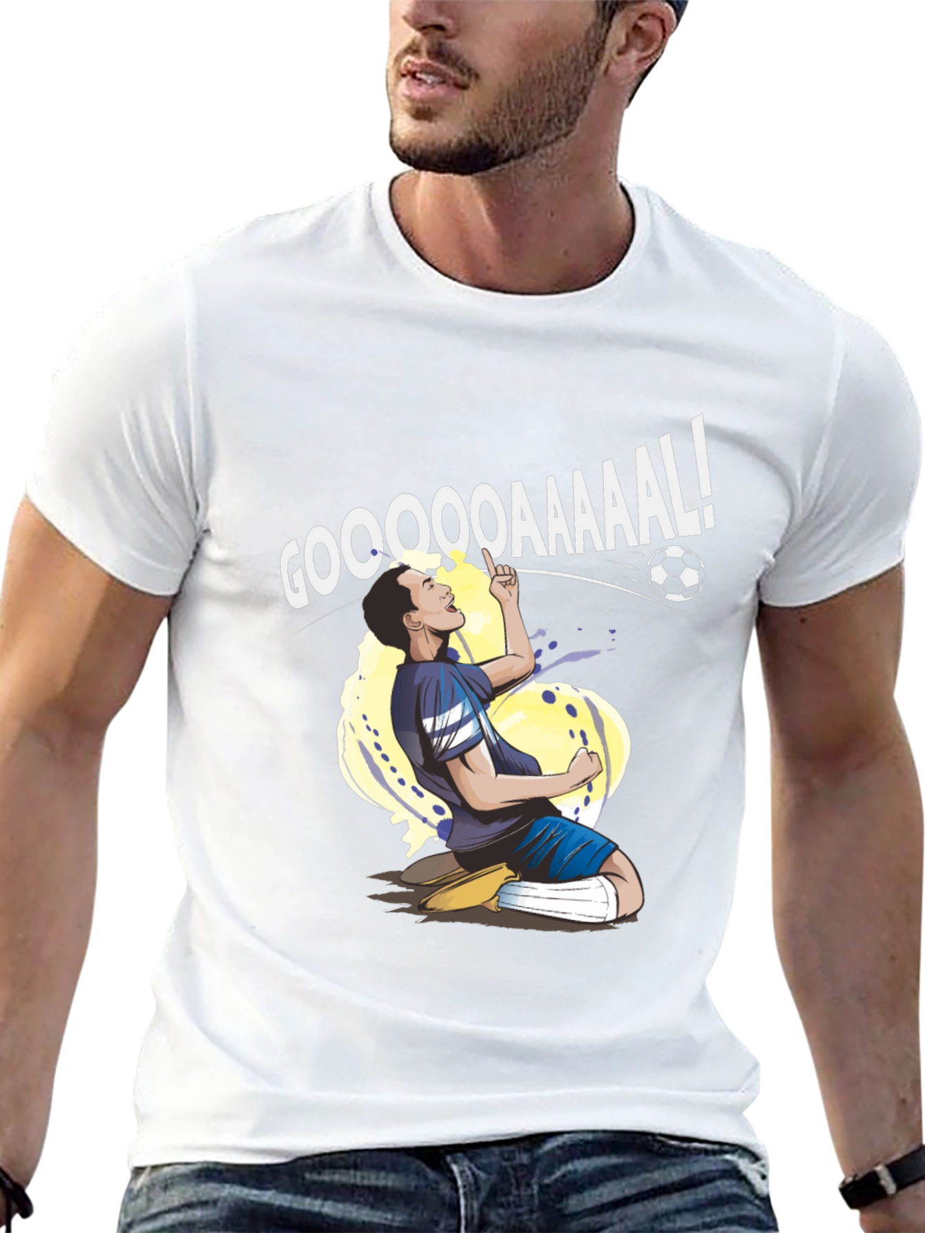 GOOOAAAL! Soccer Fan Graphic T-Shirt