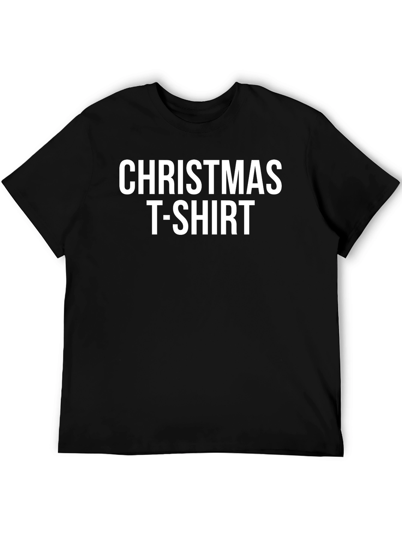 Christmas T-Shirt Black Cotton Tee