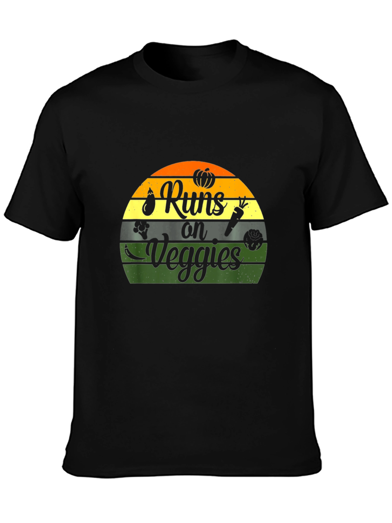 Runs on Veggies Graphic Tee - Vegan Shirt