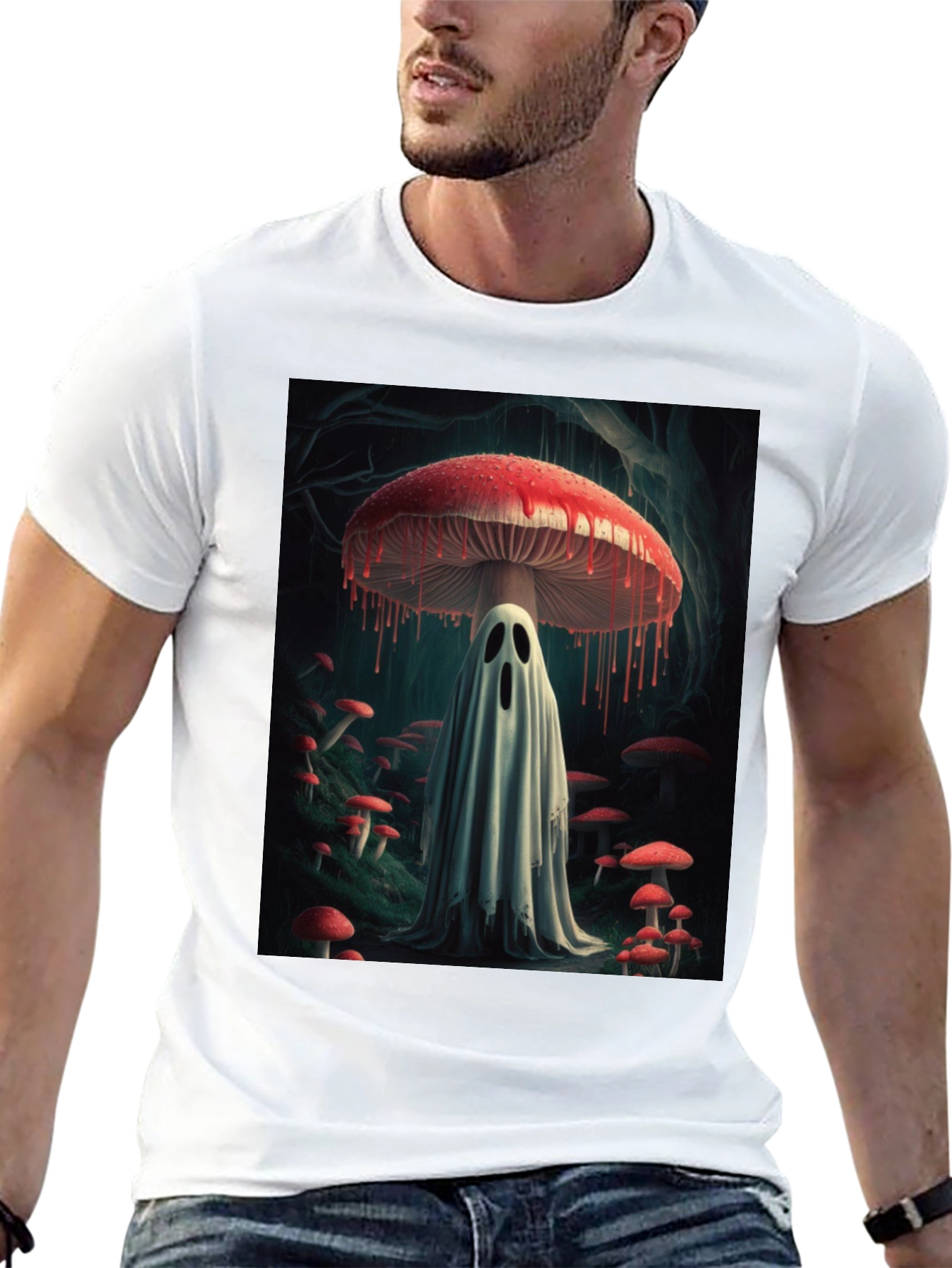 Mushroom Ghost Graphic Tee
