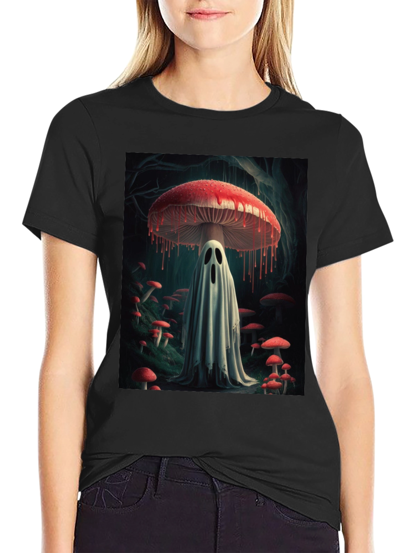 Mushroom Ghost Graphic Tee