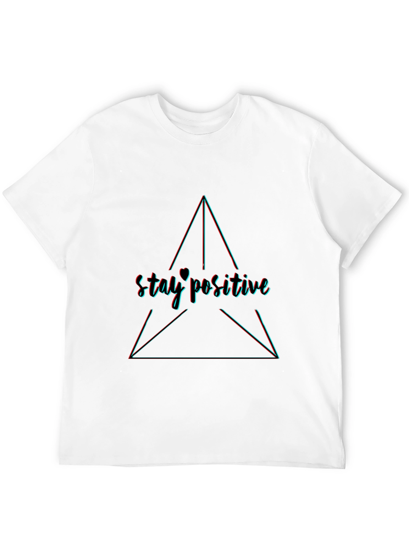 Stay Positive Graphic Tee - Trendy Comfort