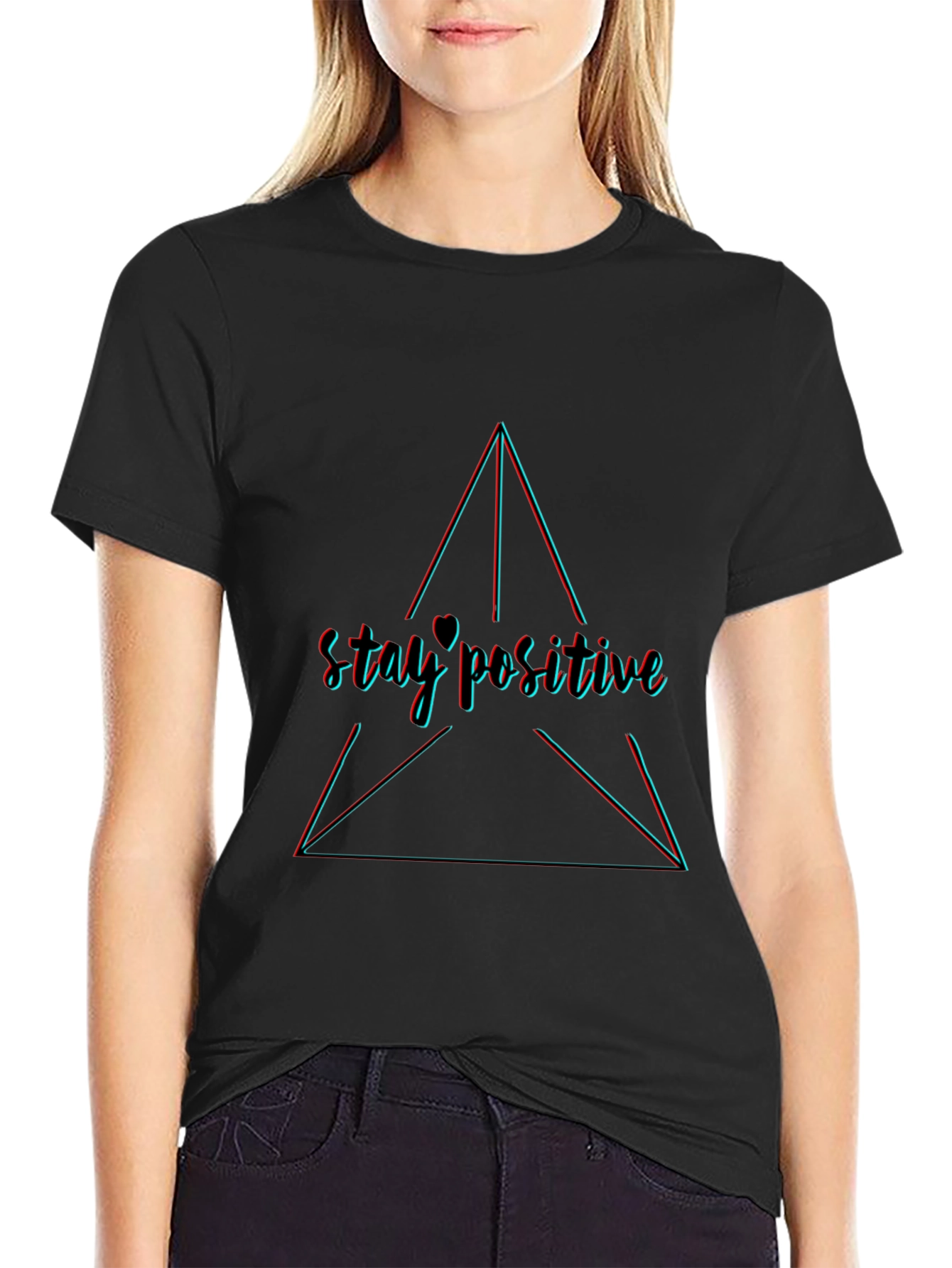 Stay Positive Graphic Tee - Trendy Comfort