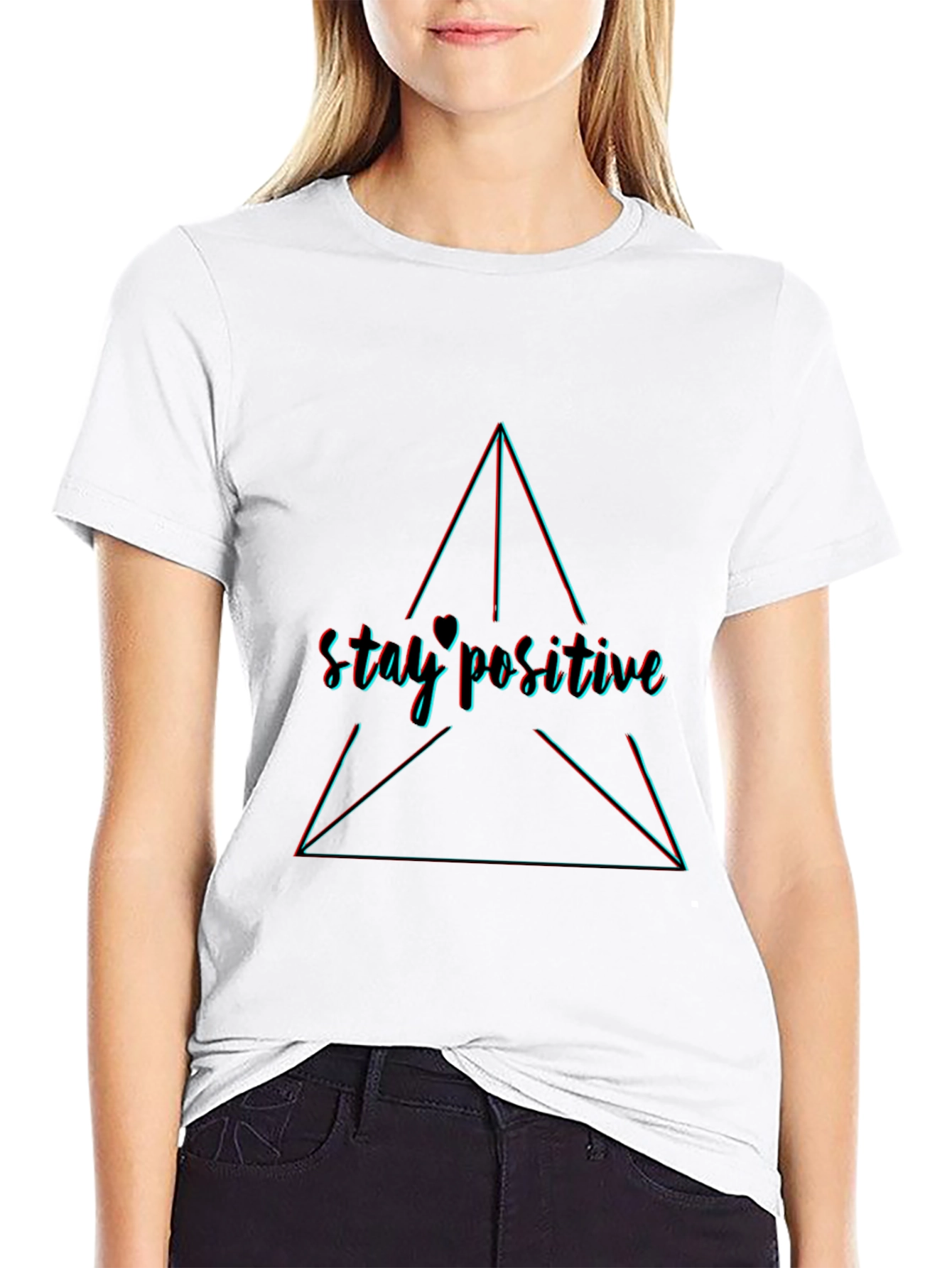 Stay Positive Graphic Tee - Trendy Comfort