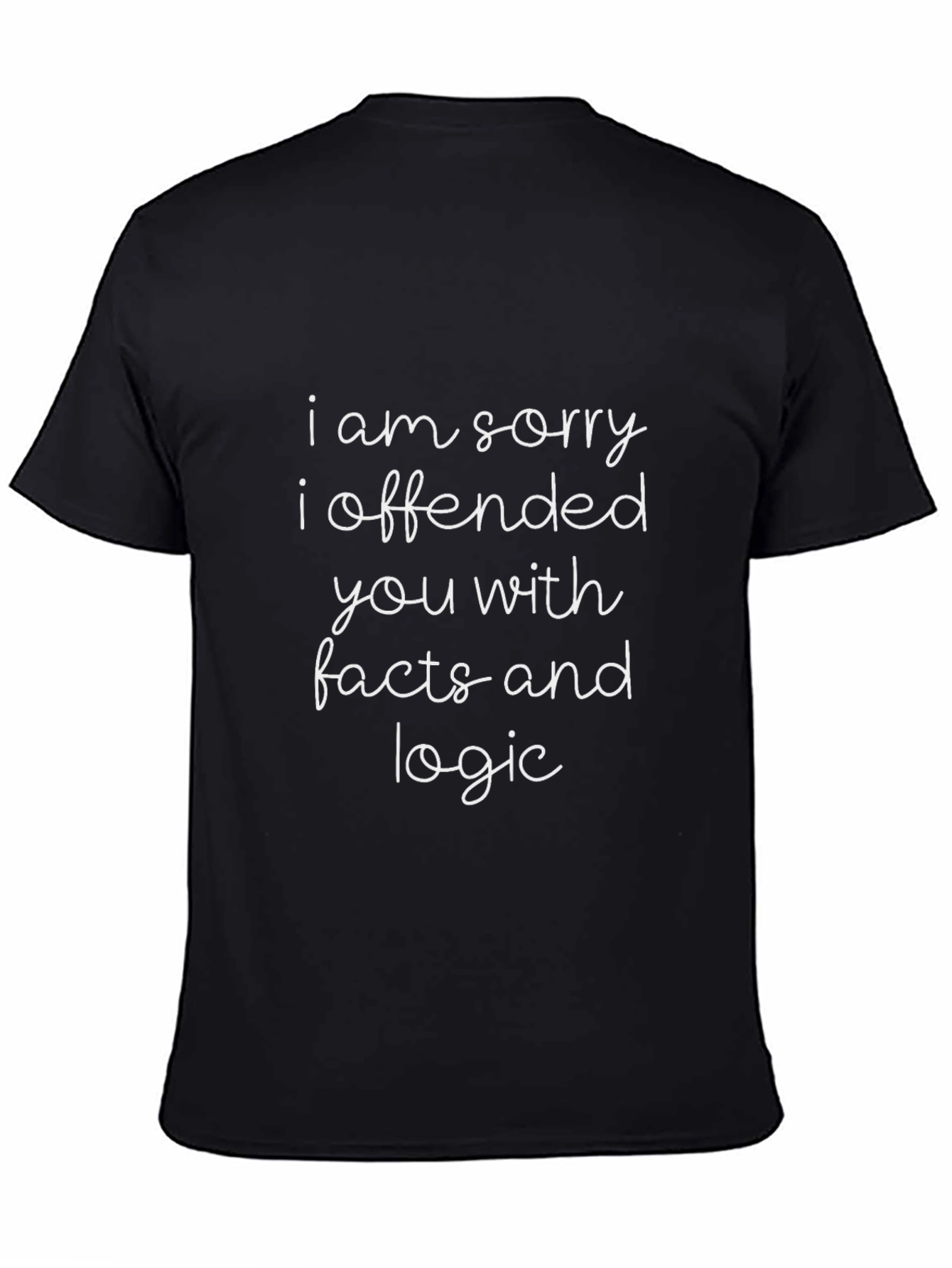 Funny Facts and Logic Black T-Shirt