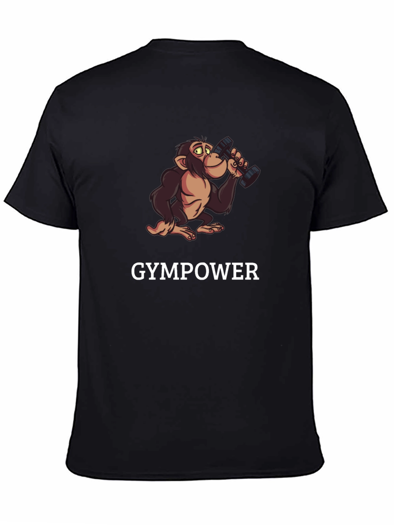 Gympower Monkey Black T-Shirt